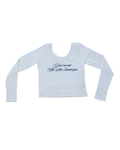 lace letter tee (white)