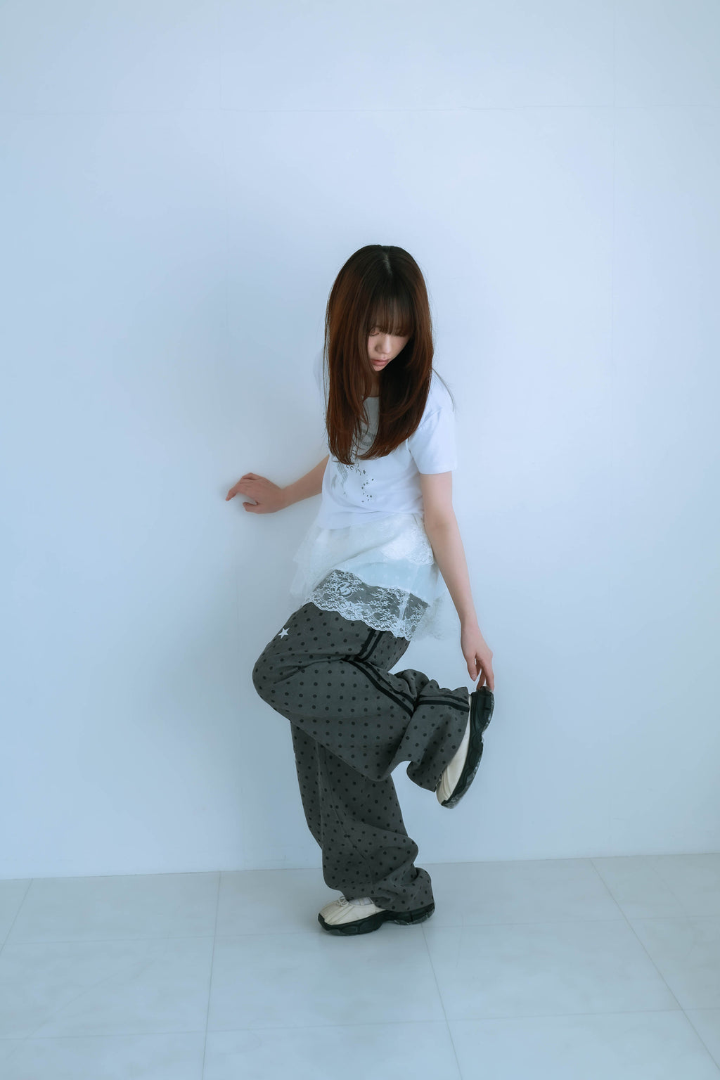 dot patch pants