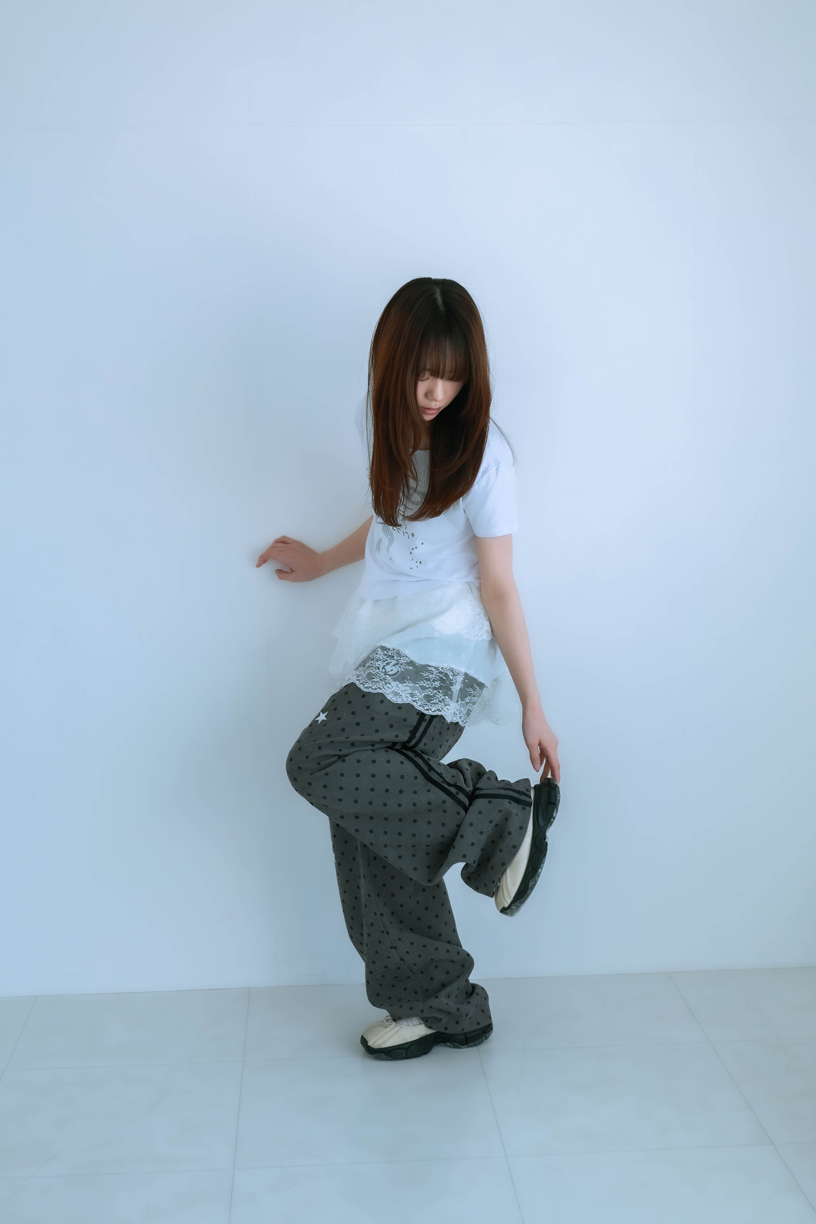 dot patch pants