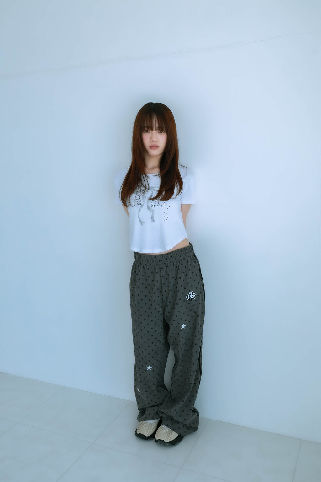 dot patch pants