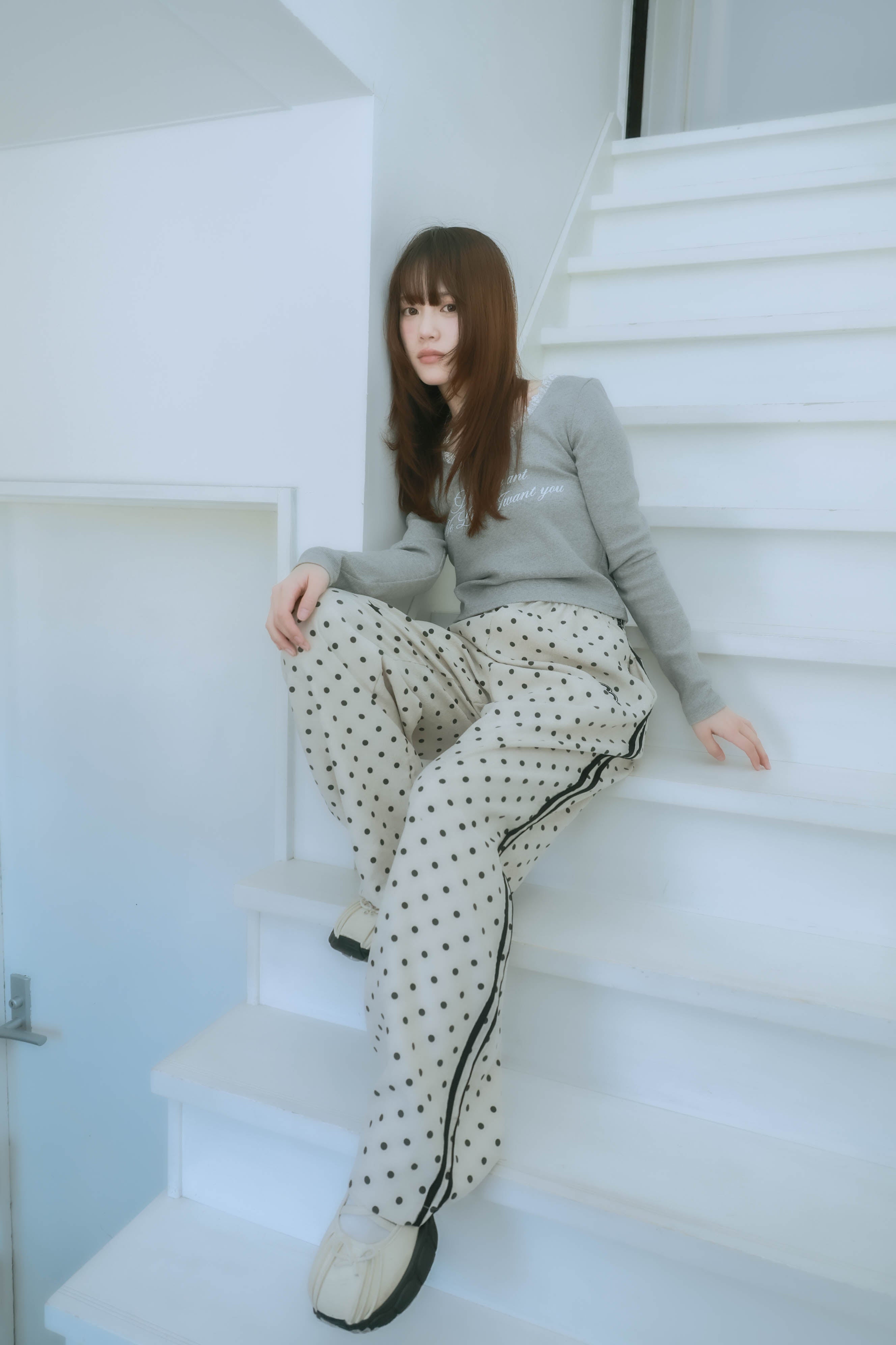 dot patch pants