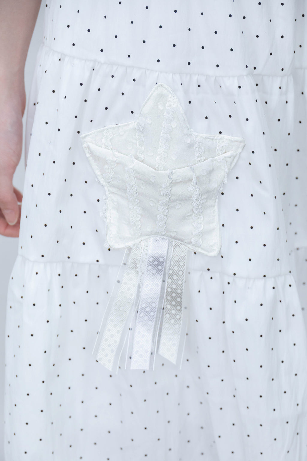 rosette pocket skirt(white)