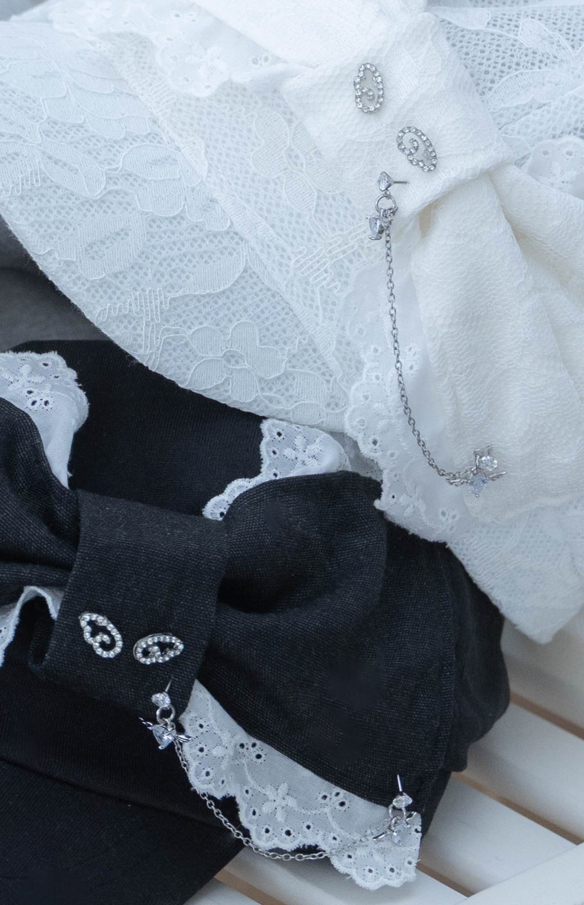 angel ribbon cap (black)