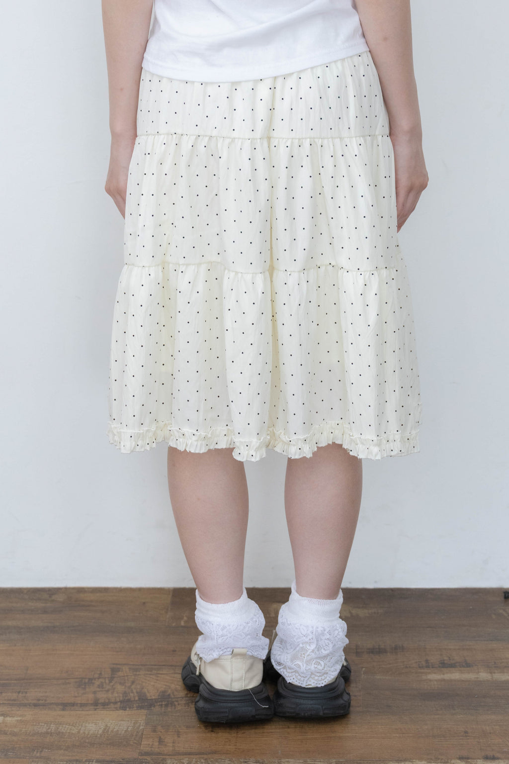 rosette pocket skirt(cream)