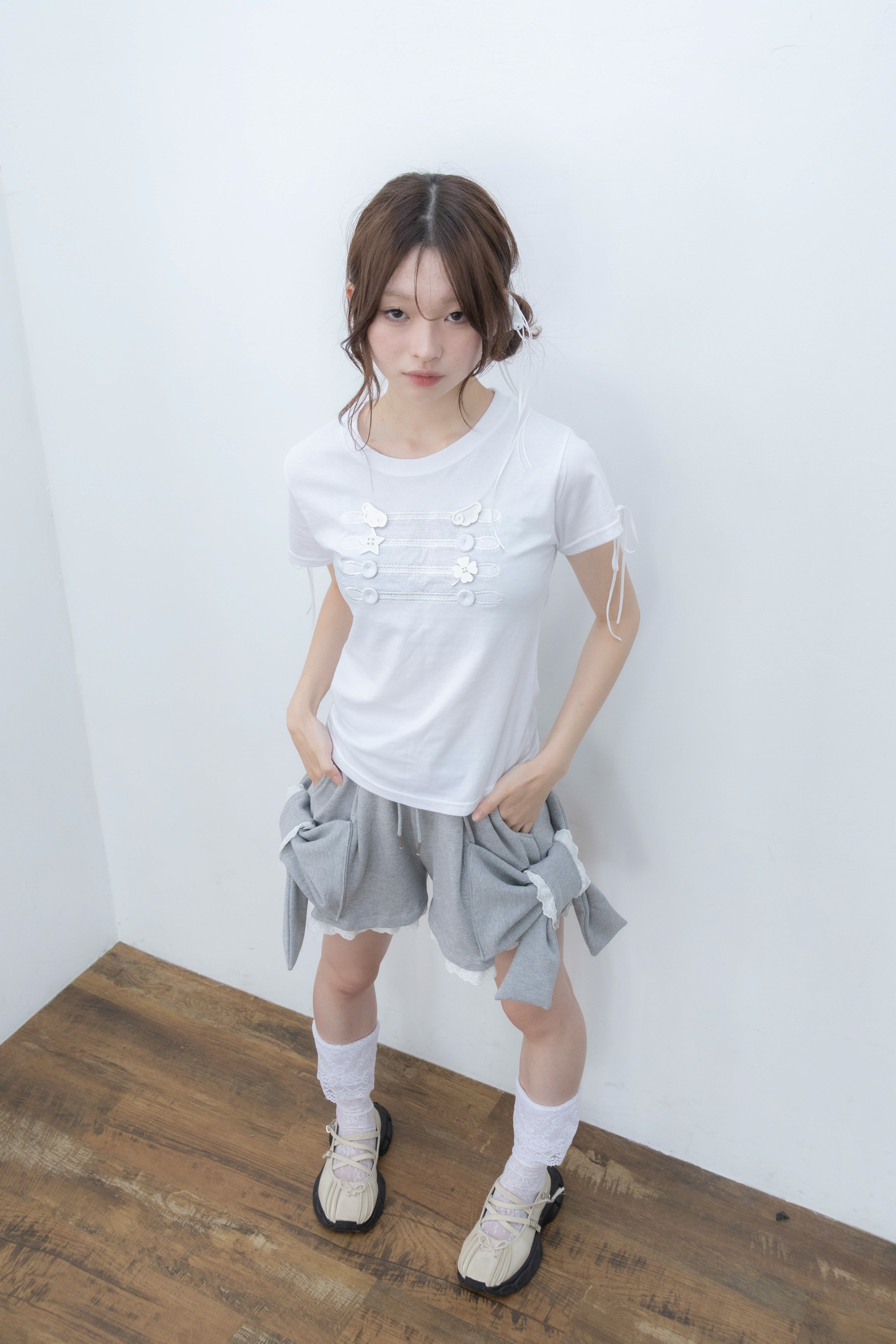 big ribbon pants(gray)