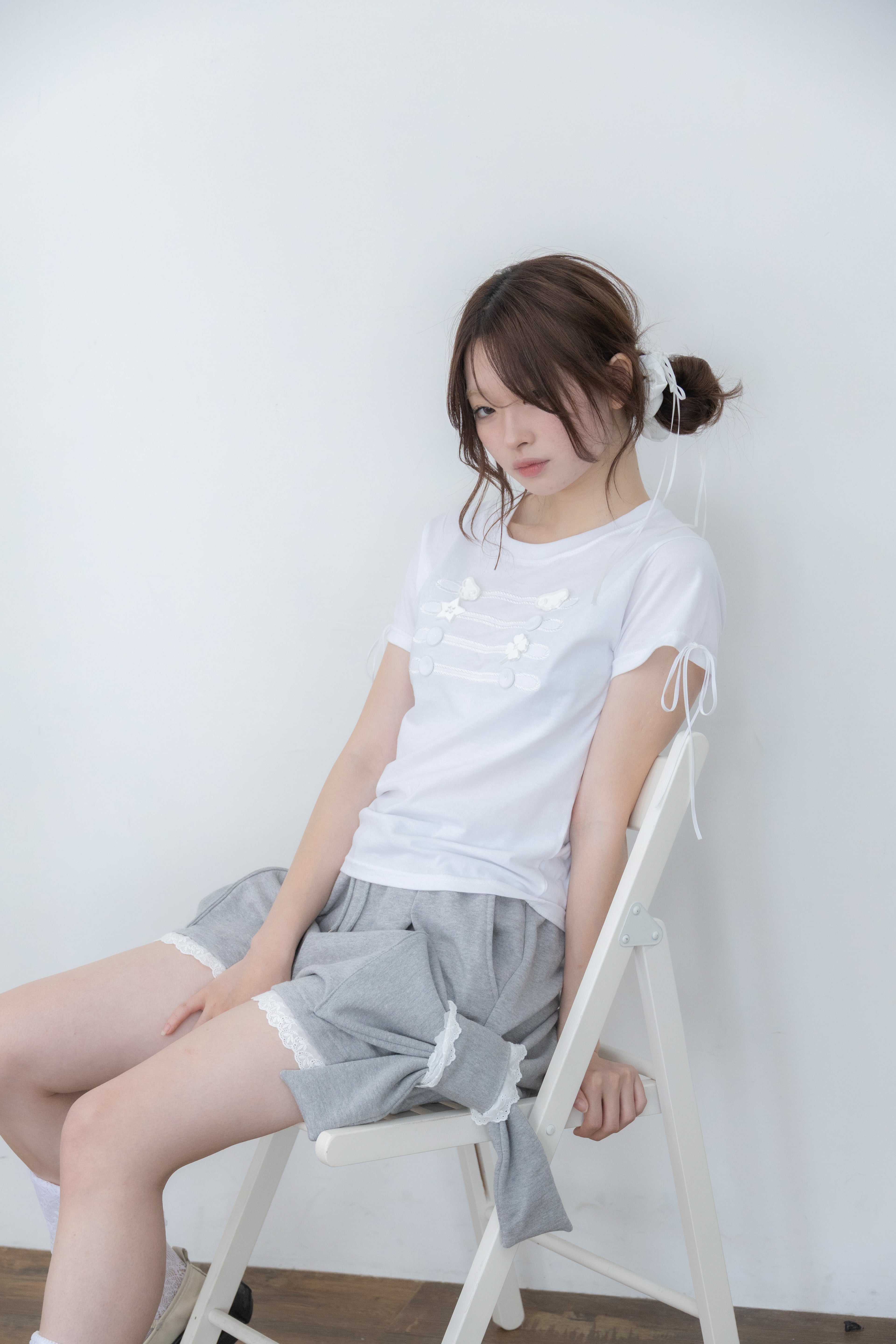 big ribbon pants(gray)