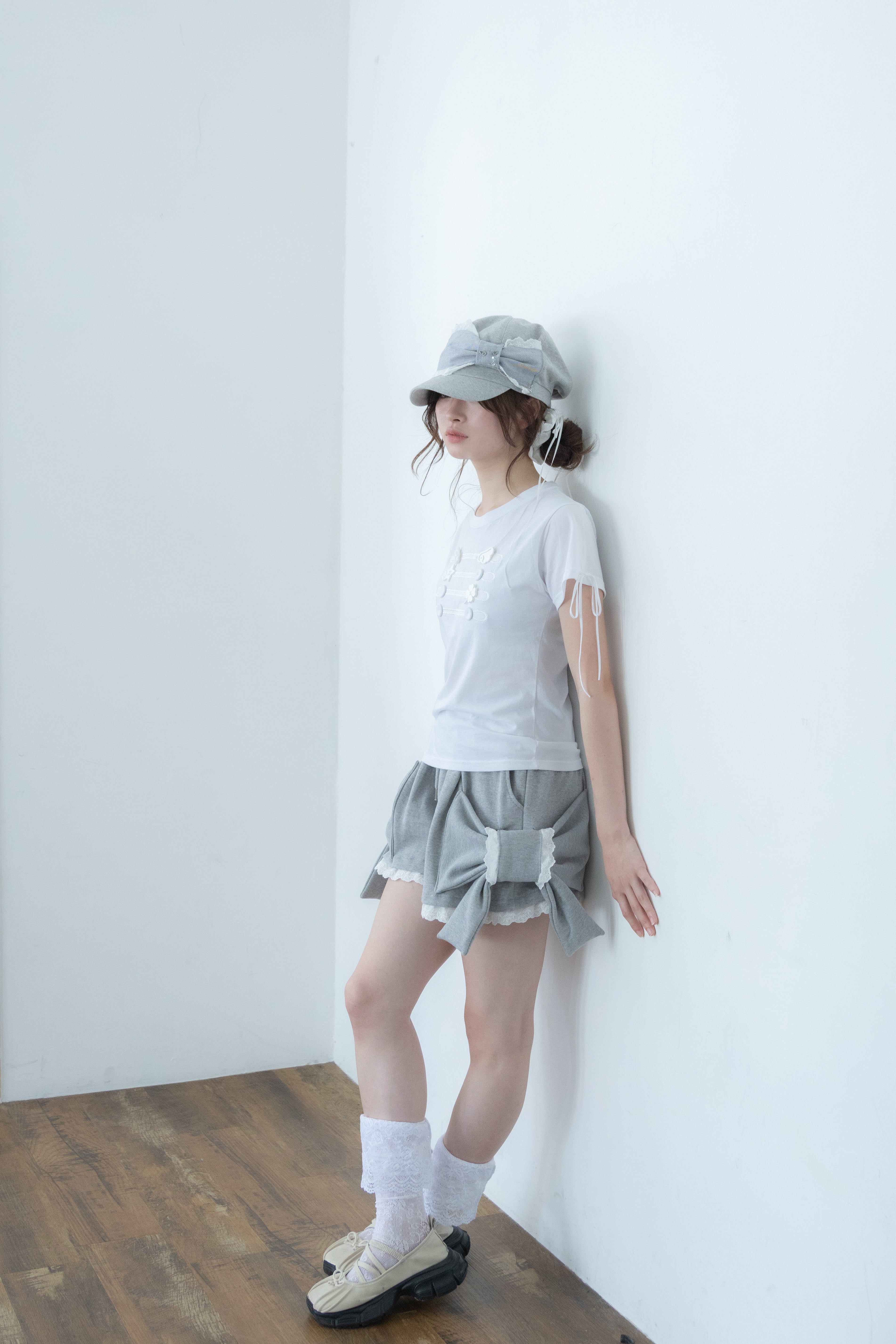 big ribbon pants(gray)