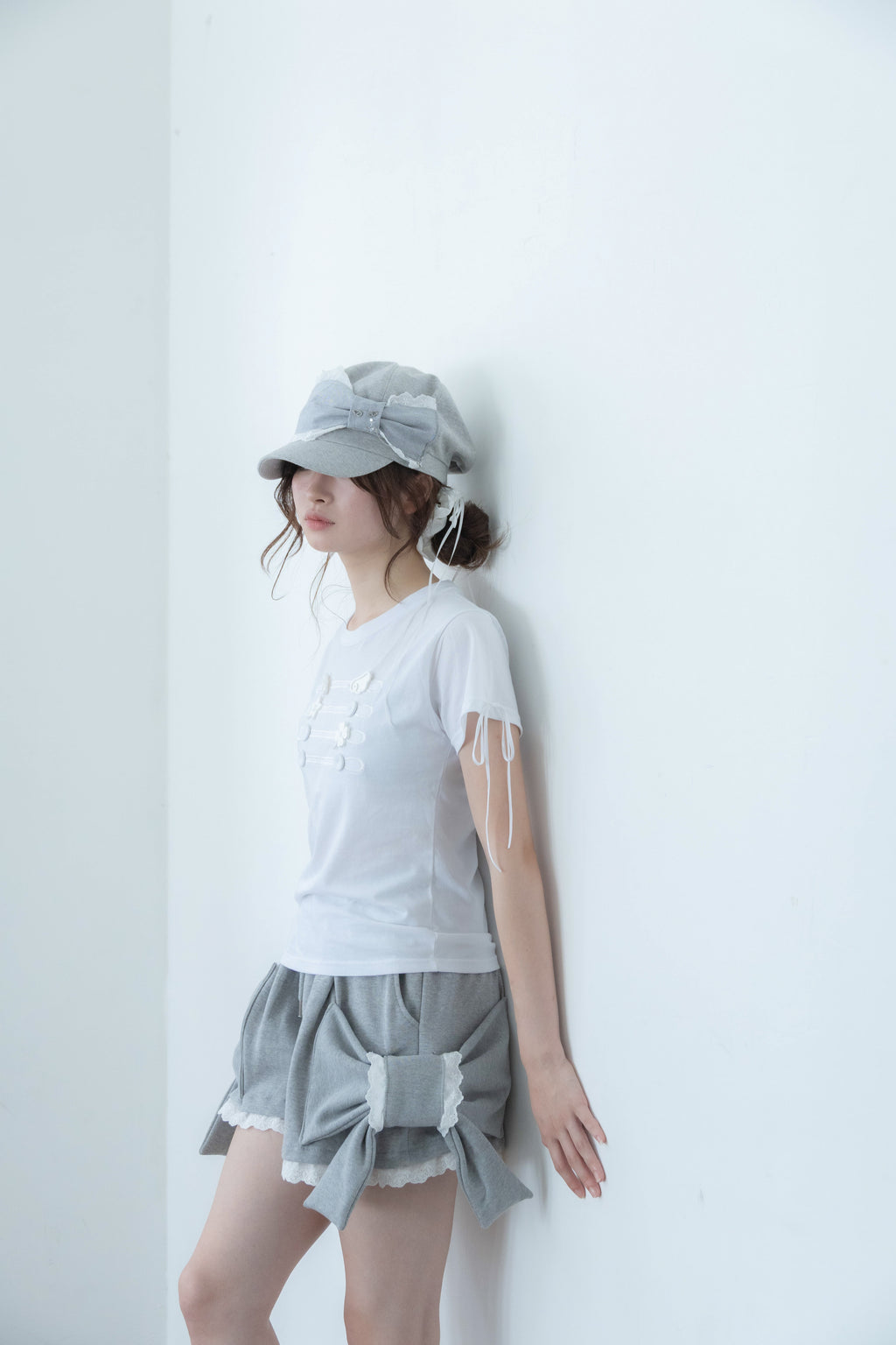 big ribbon pants(gray)