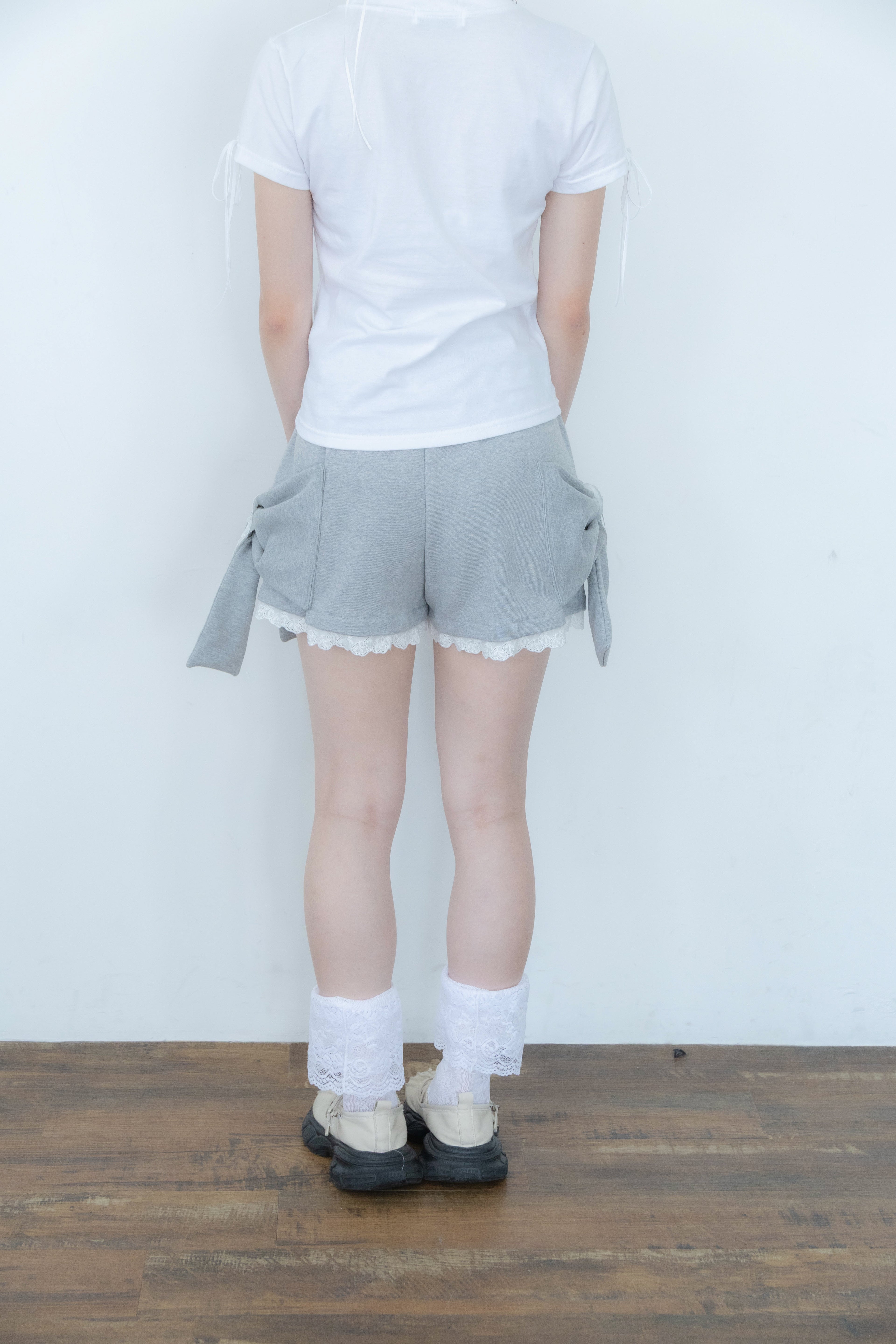 big ribbon pants(gray)