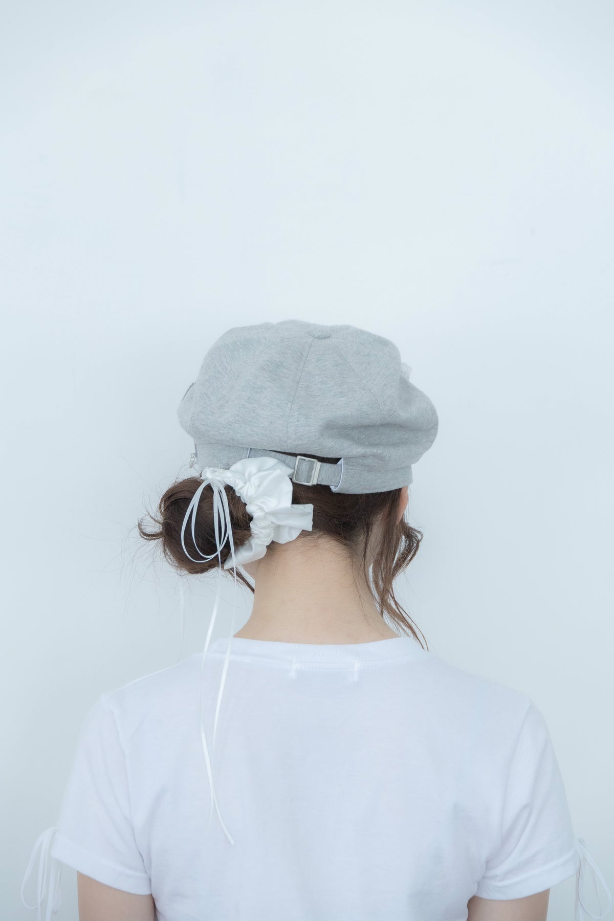 angel ribbon cap (glay)