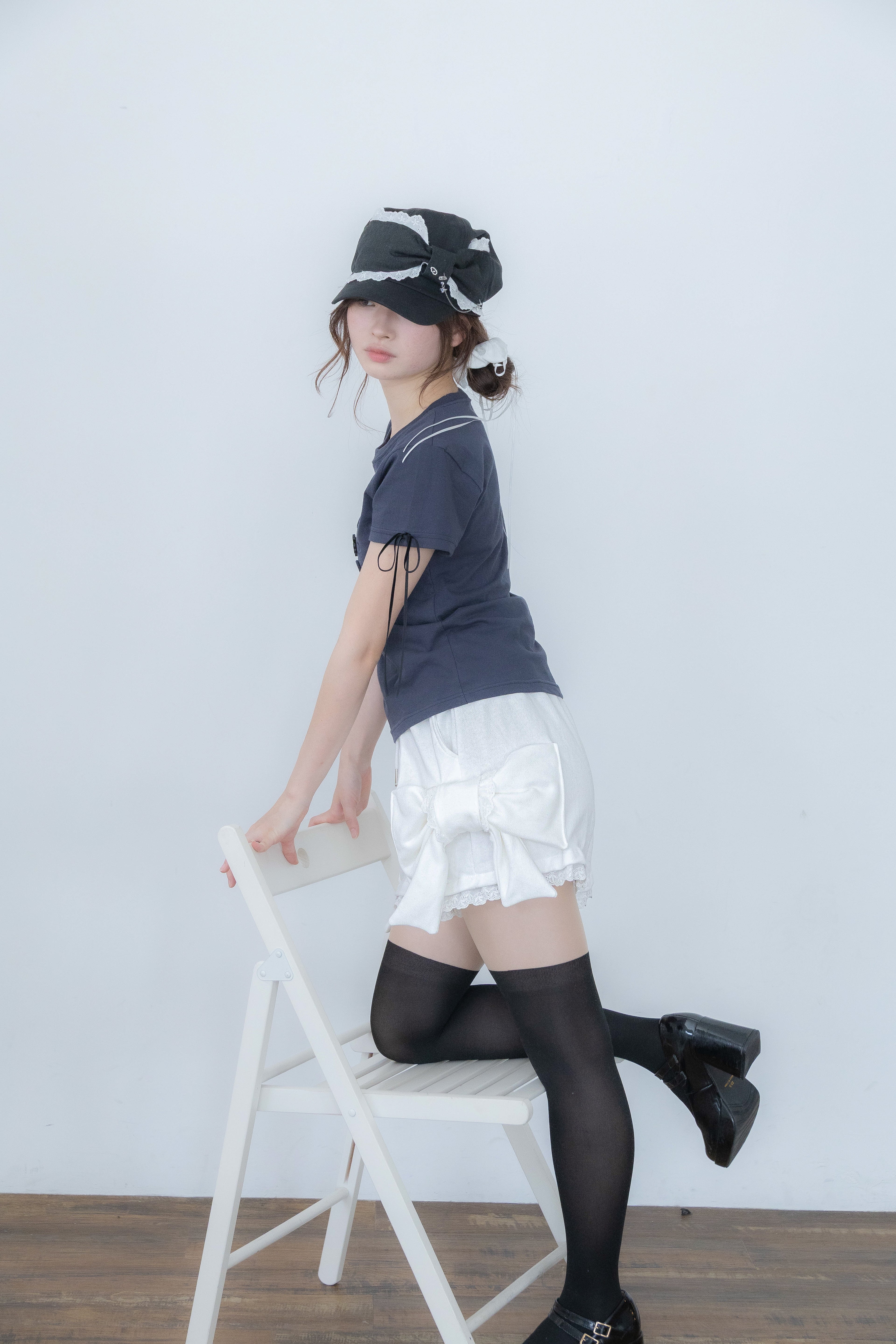 big ribbon pants(white)