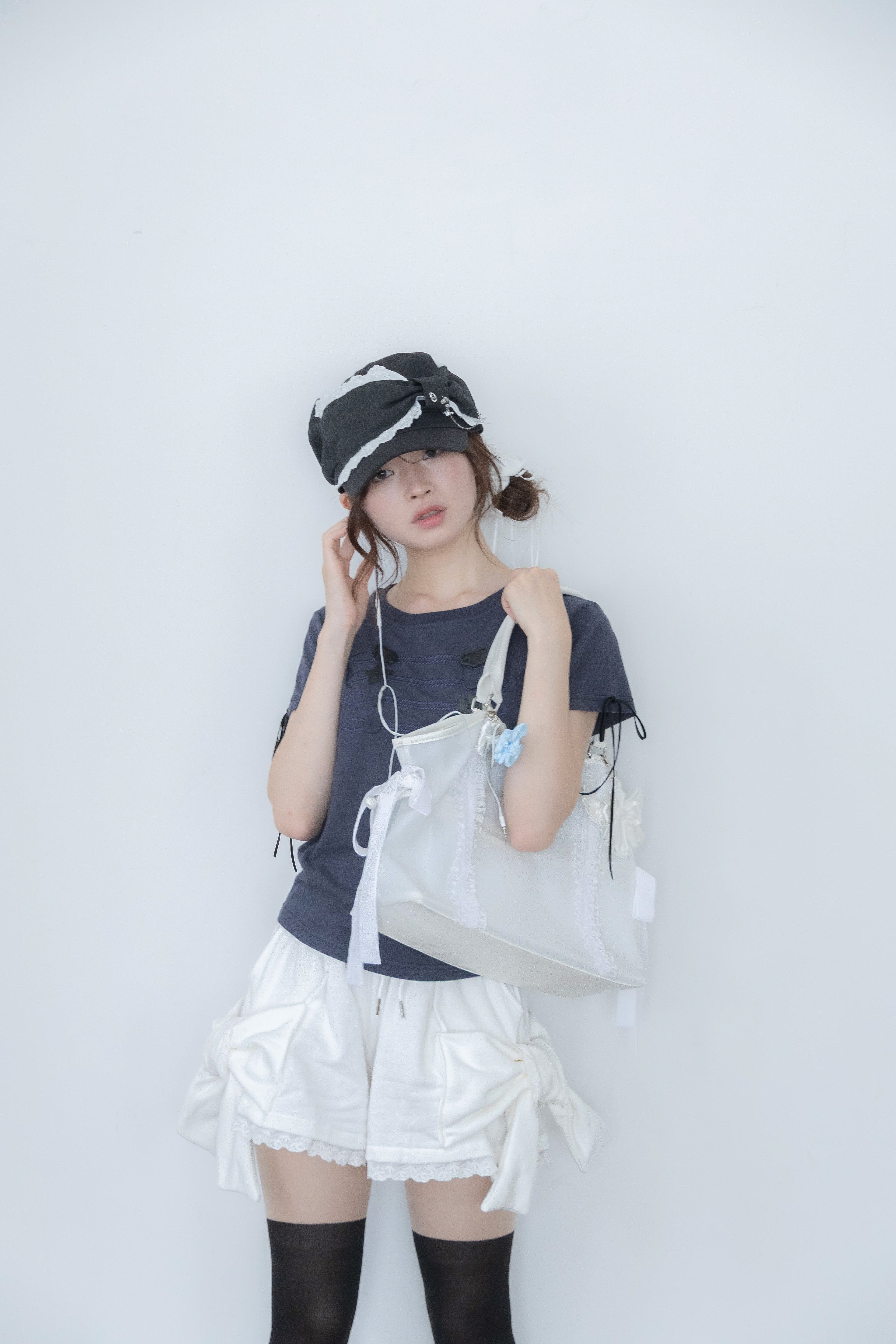 big ribbon pants(white)