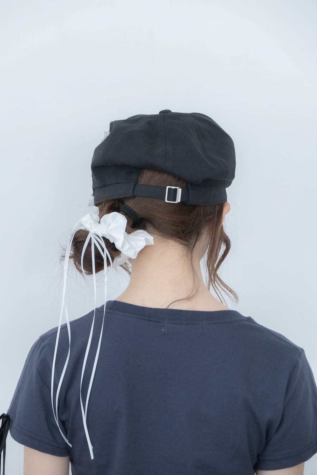 angel ribbon cap (black)