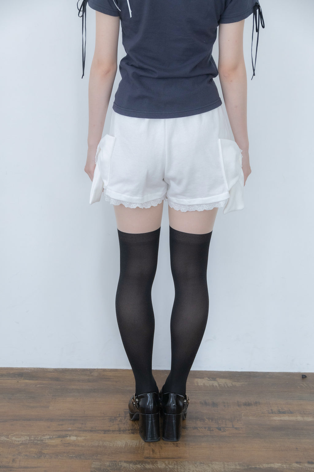 big ribbon pants(white)
