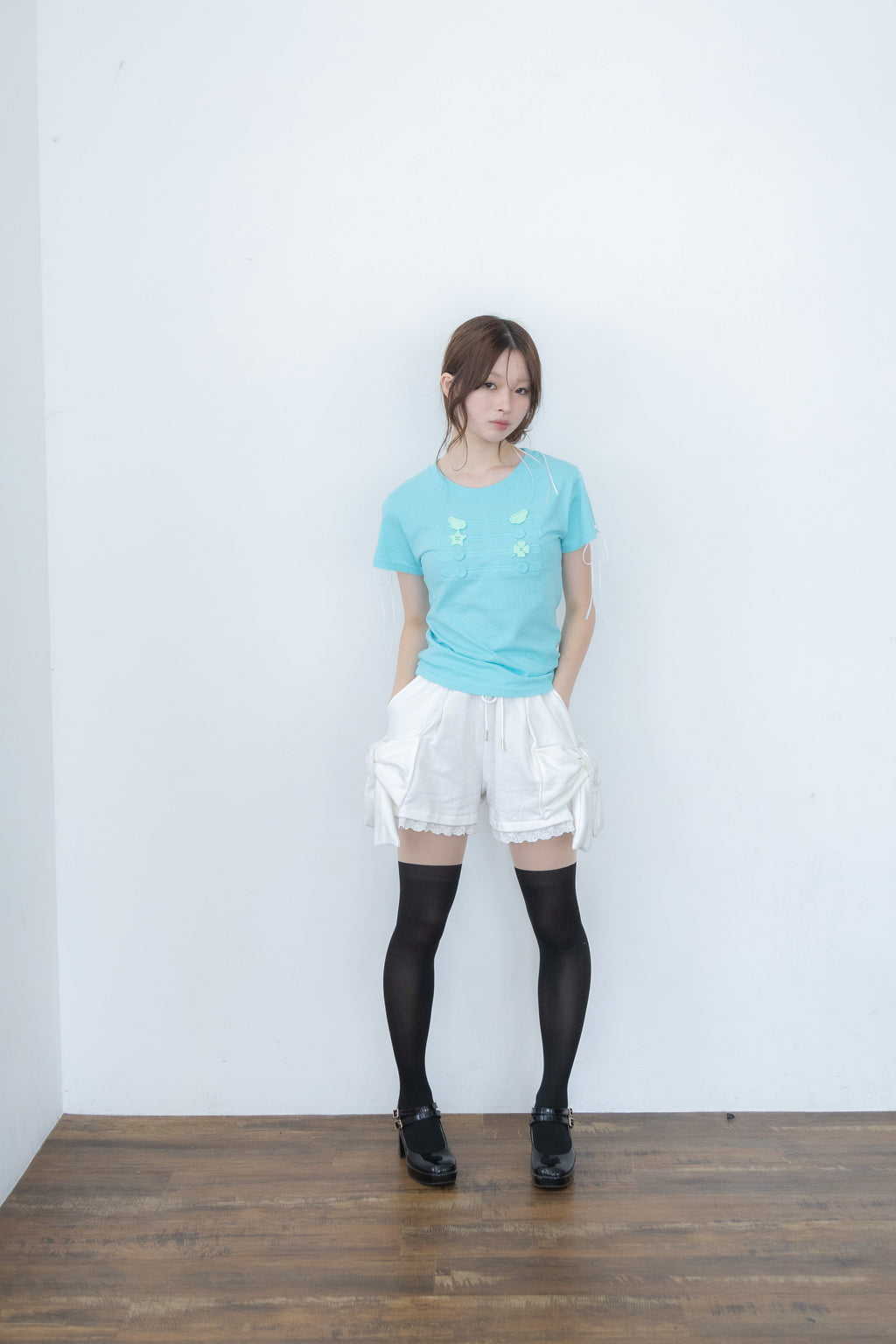 big ribbon pants(white)
