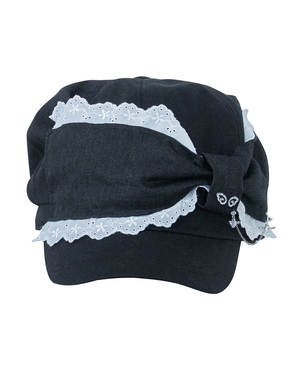 angel ribbon cap (black)