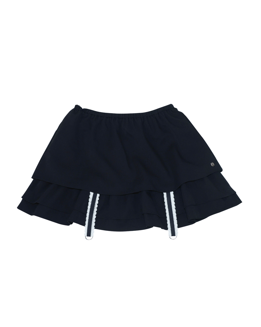 gater tiered skirt(black)