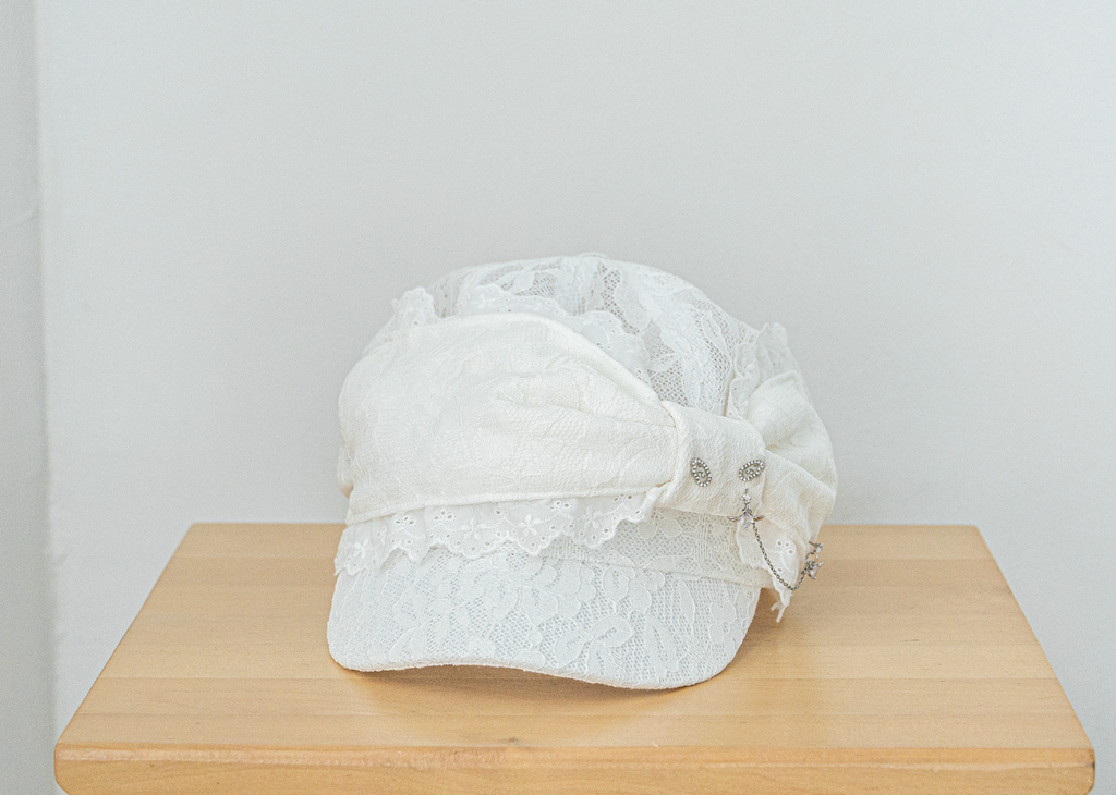 angel ribbon cap(white)
