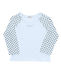 dotwing raglantops(white)