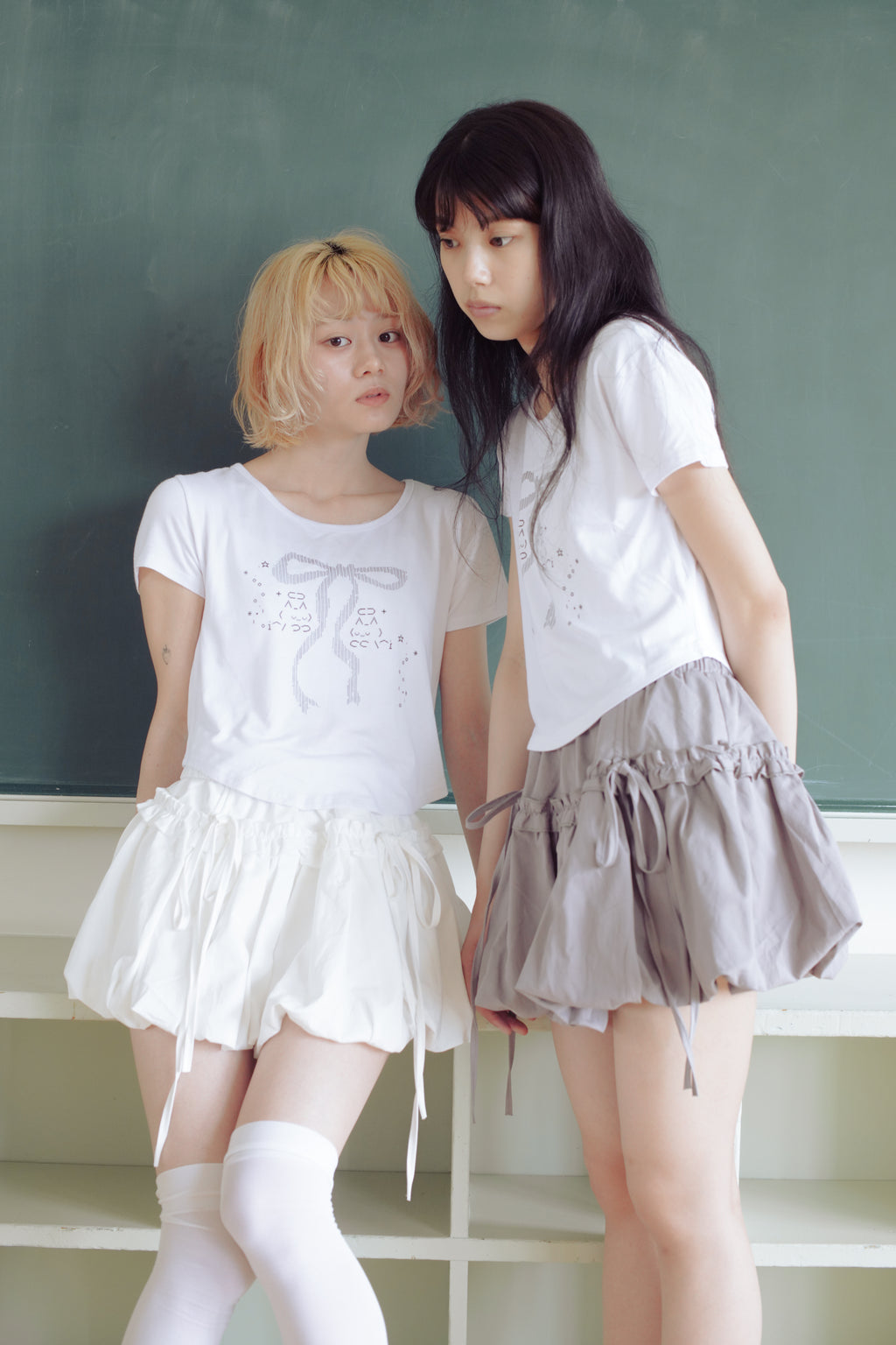 frill balloon skirt(gray)