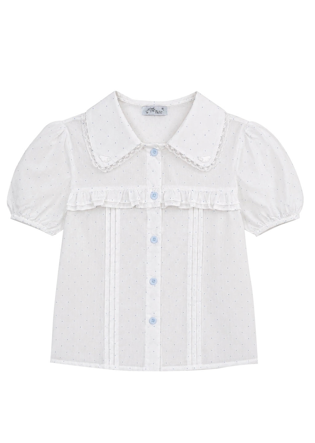 wing frill blouse
