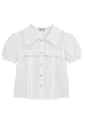 wing frill blouse