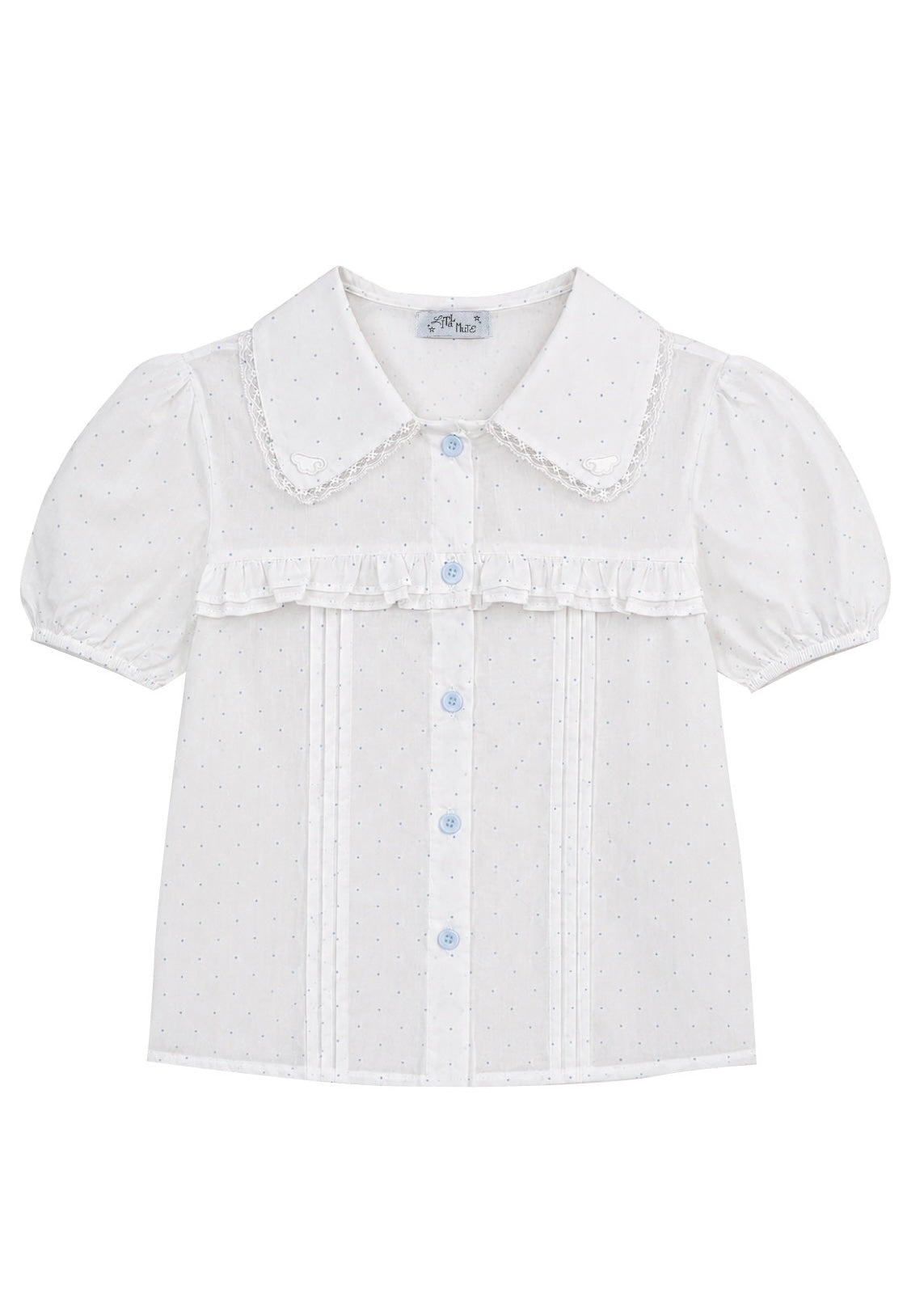 wing frill blouse