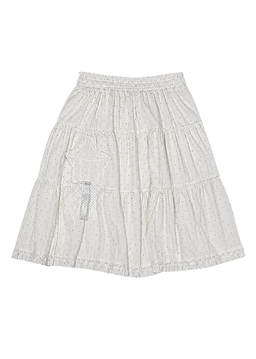 rosette pocket skirt(white)