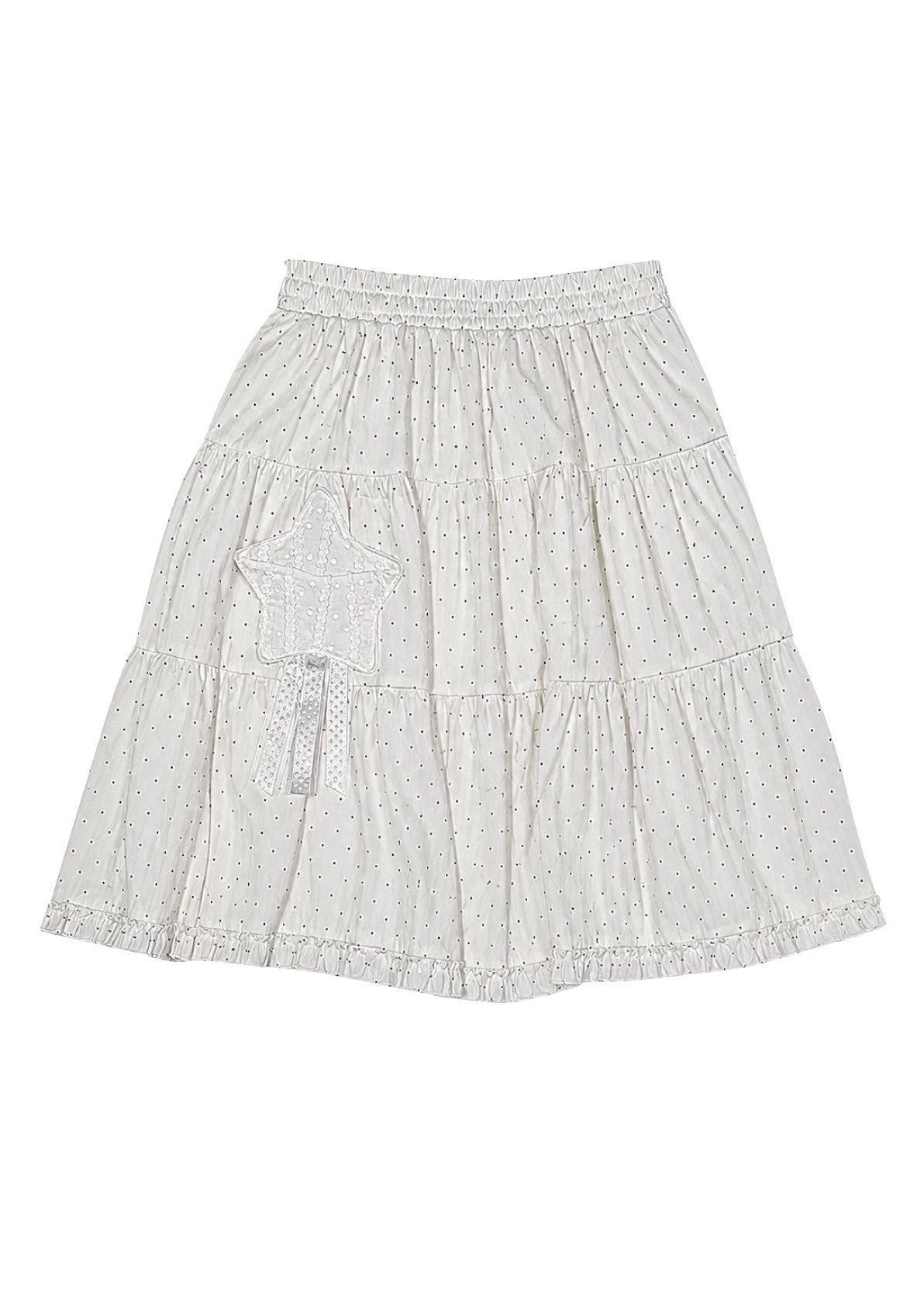 rosette pocket skirt(white)