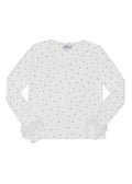 ribbon sleeve cardigan(whitedot)