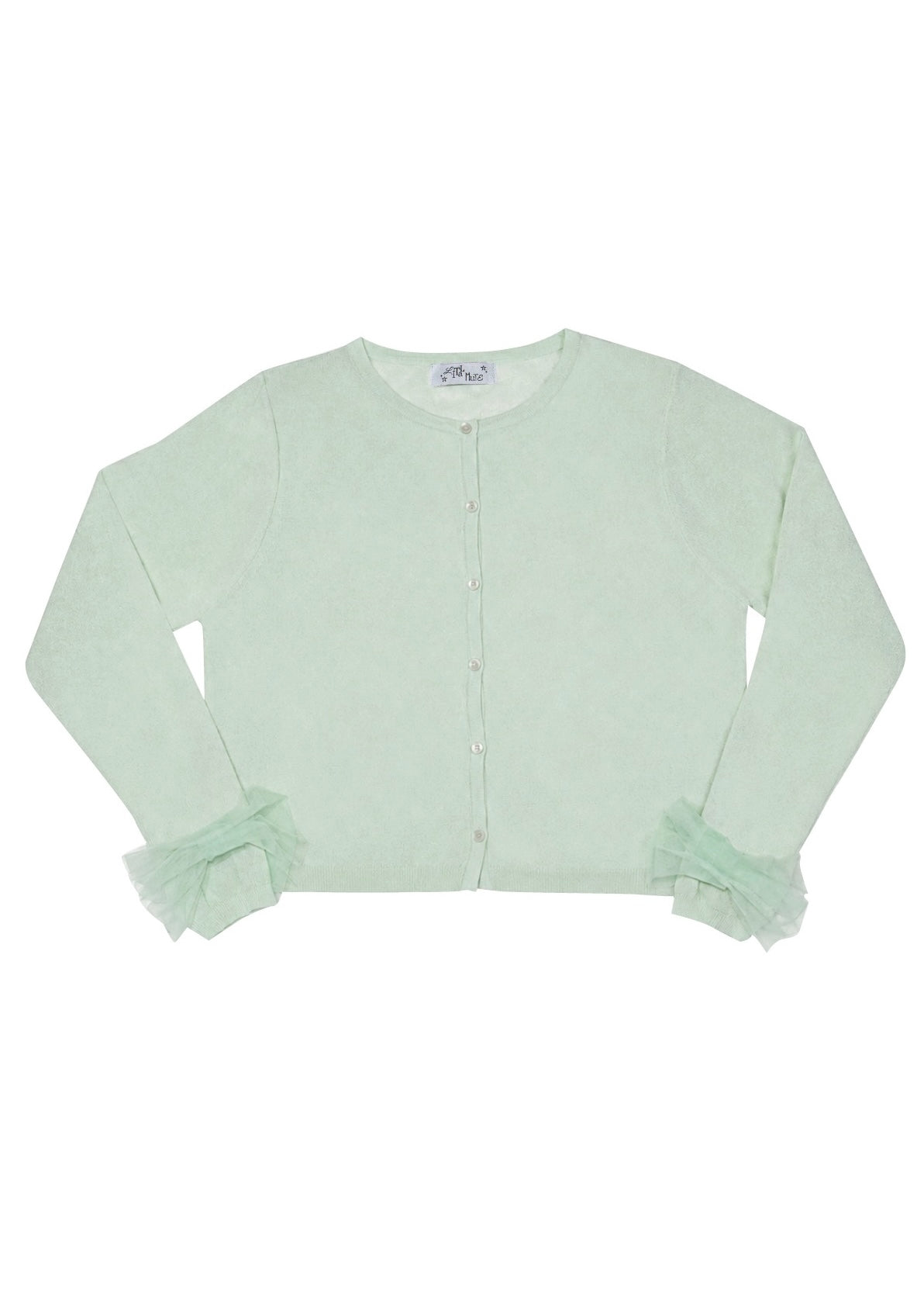ribbon sleeve cardigan(mint)