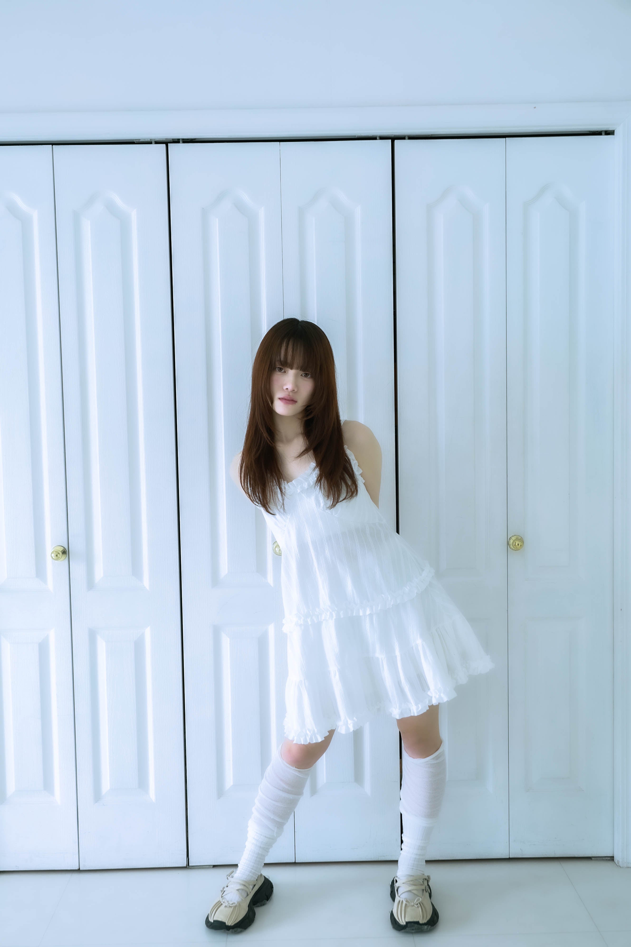 frill cami onepiece(white)