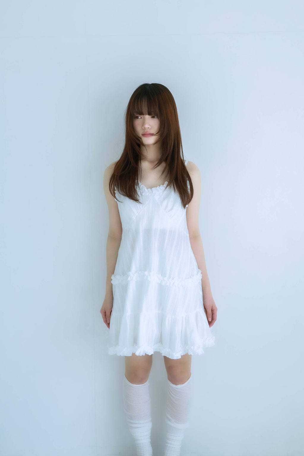 frill cami onepiece(white)