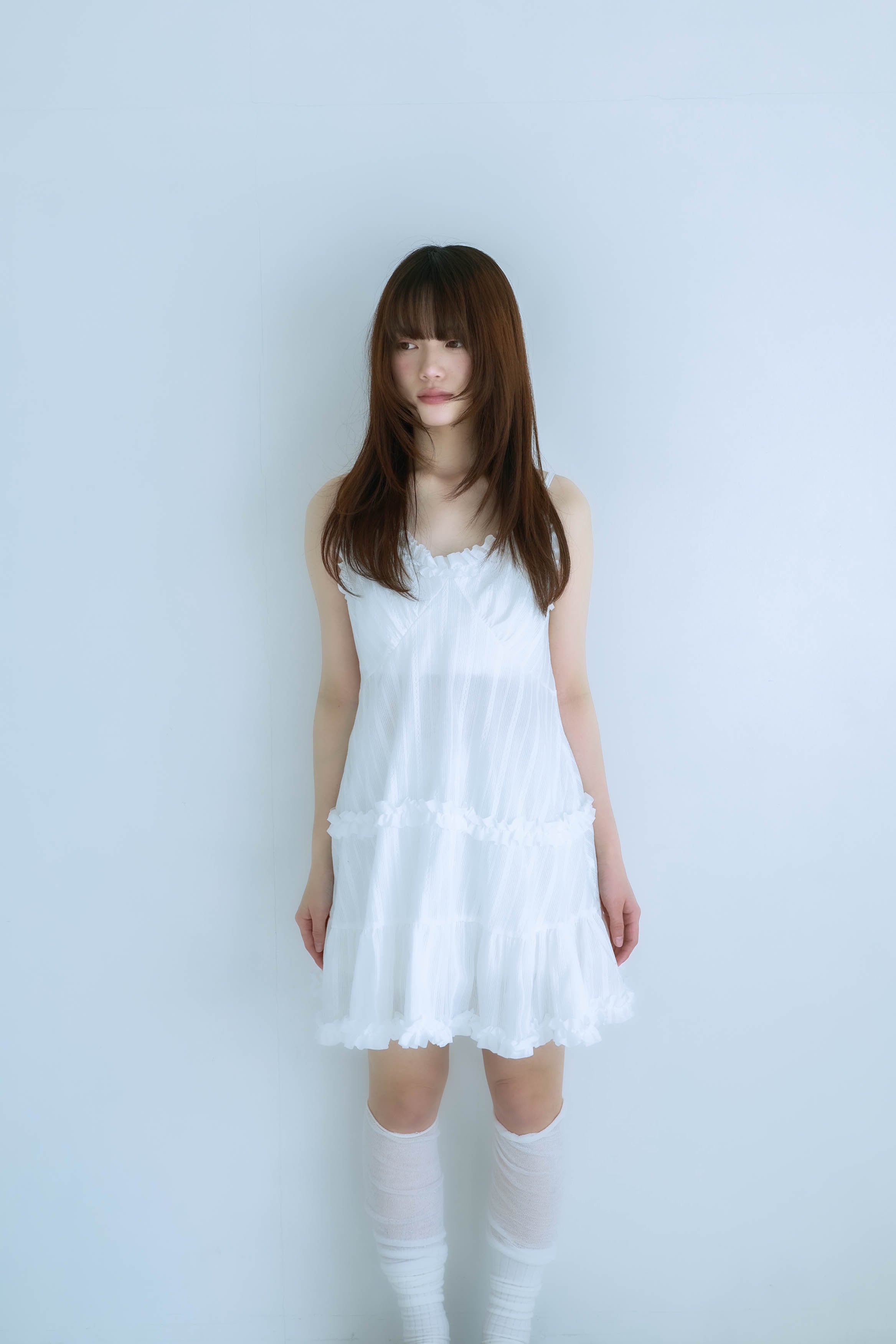 frill cami onepiece(white)
