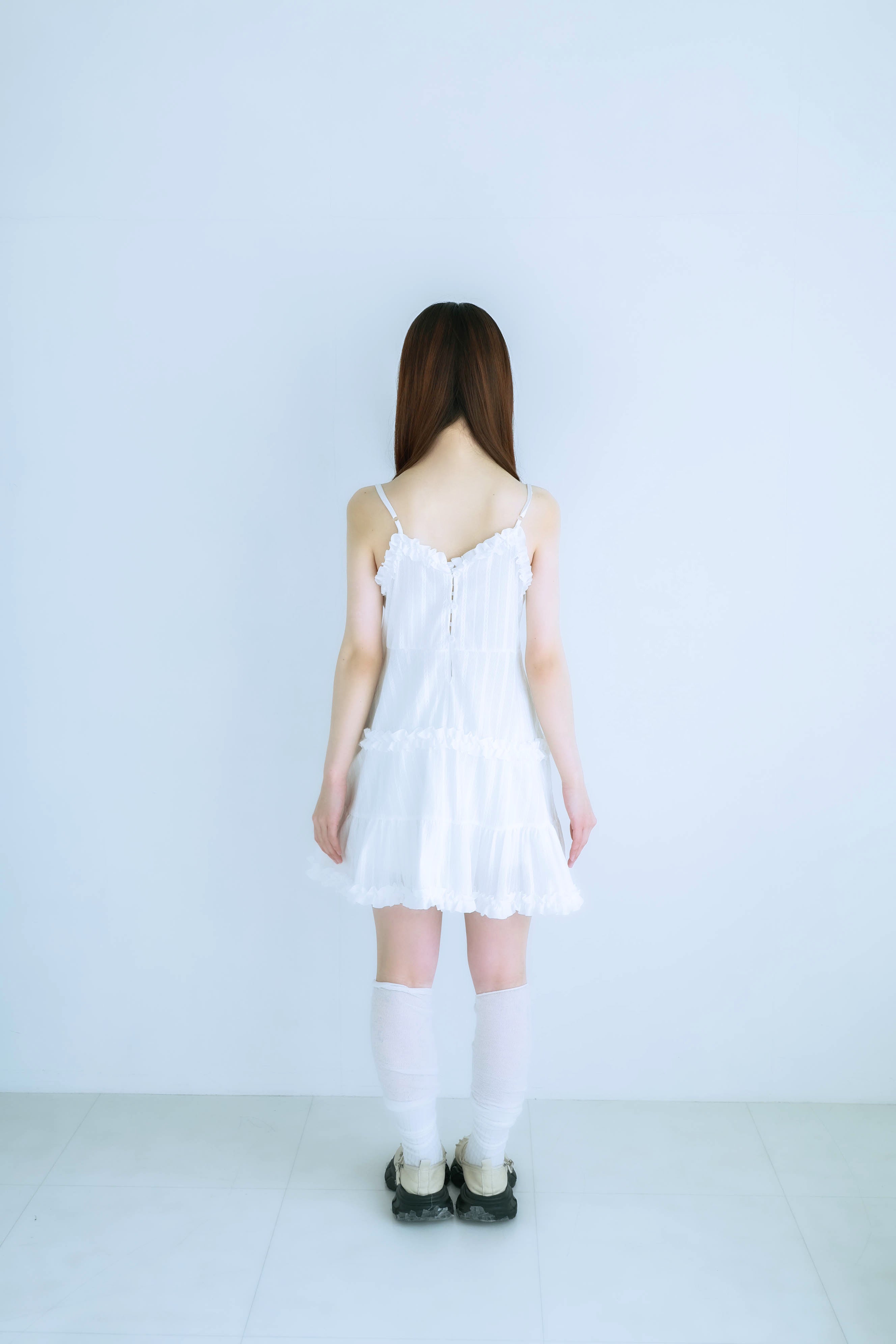 frill cami onepiece(white)