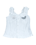 LMpatch frillblouse(white)