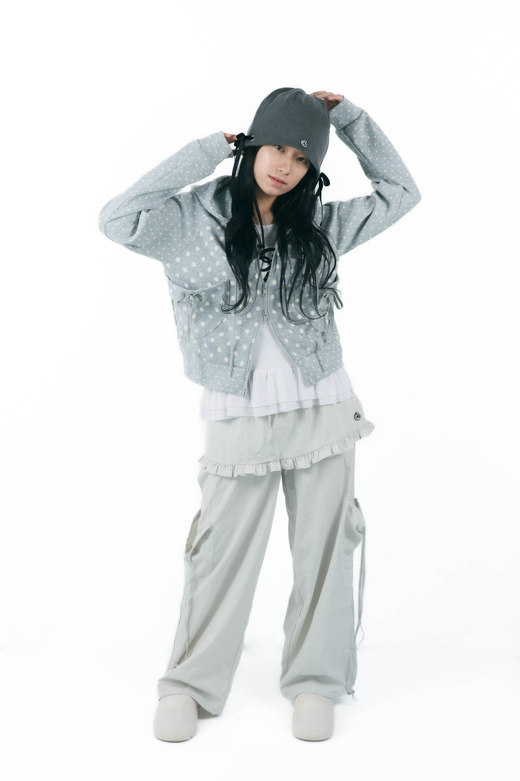 layered frill cargopants