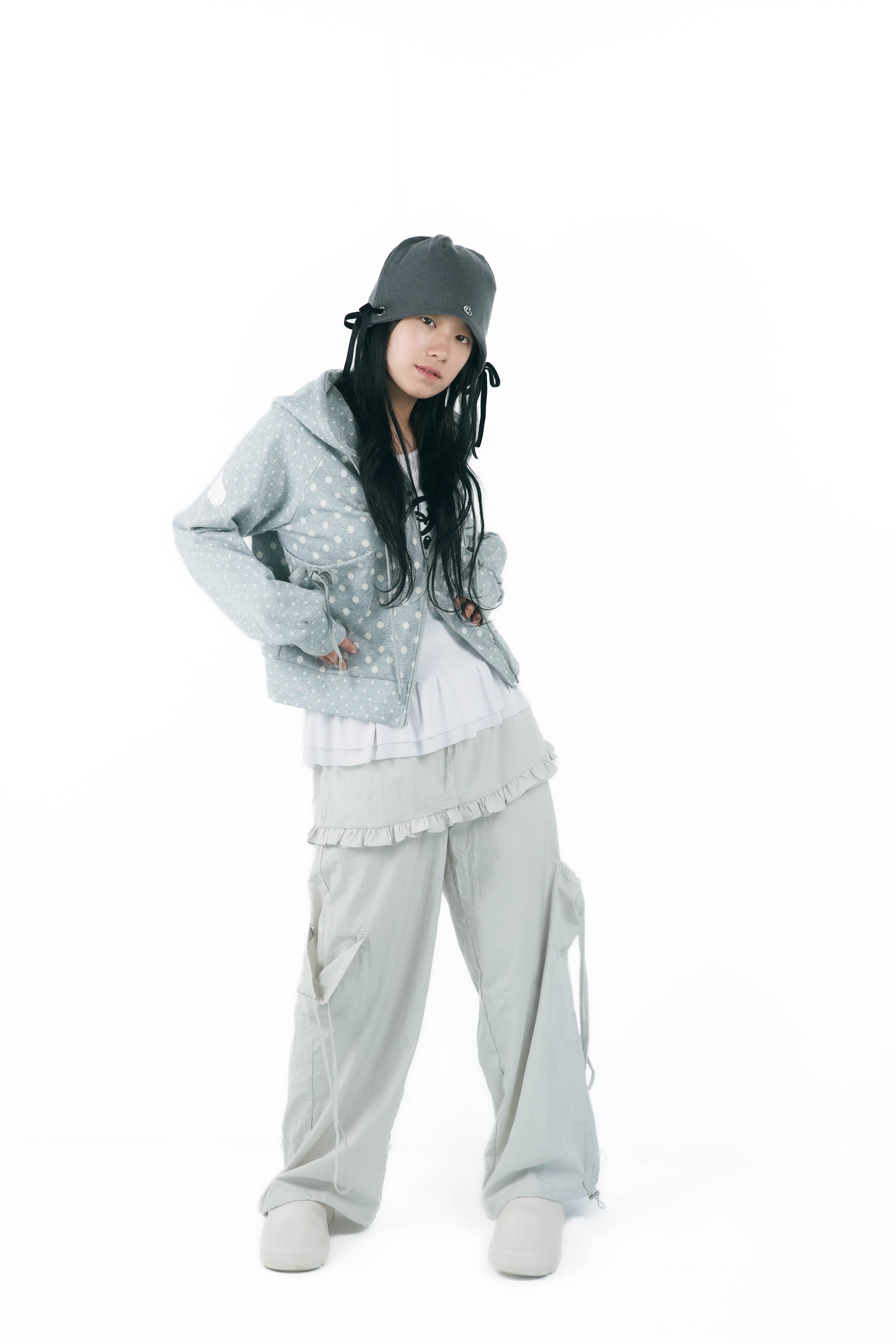 layered frill cargopants