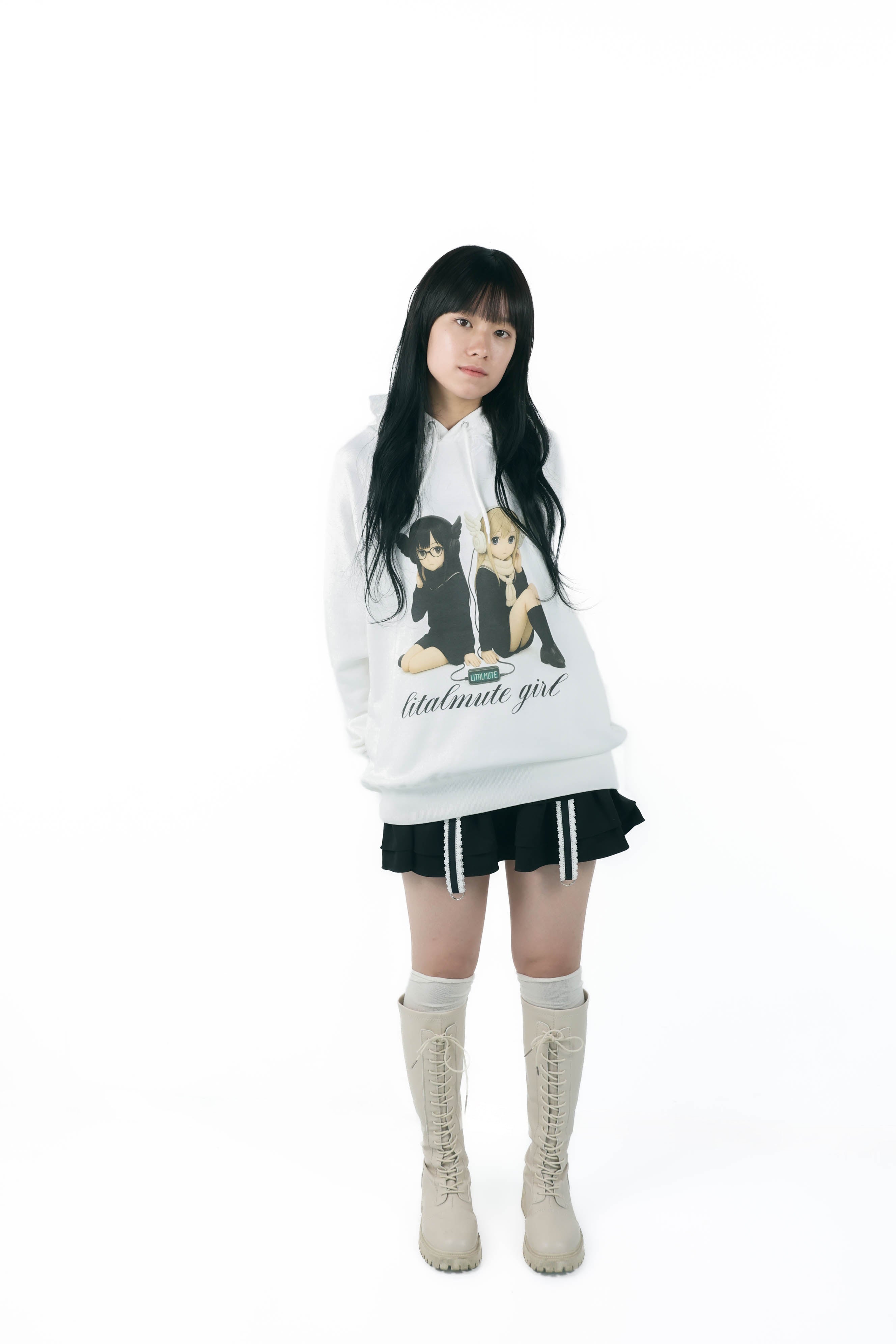 gater tiered skirt(black)