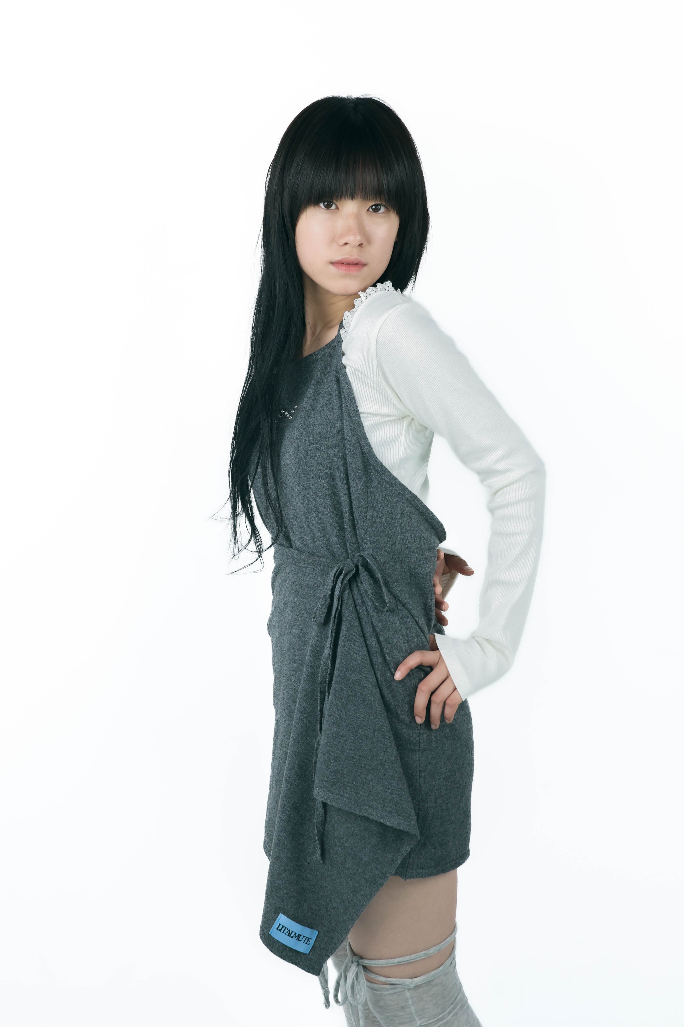 studs layered onepiece(gray)