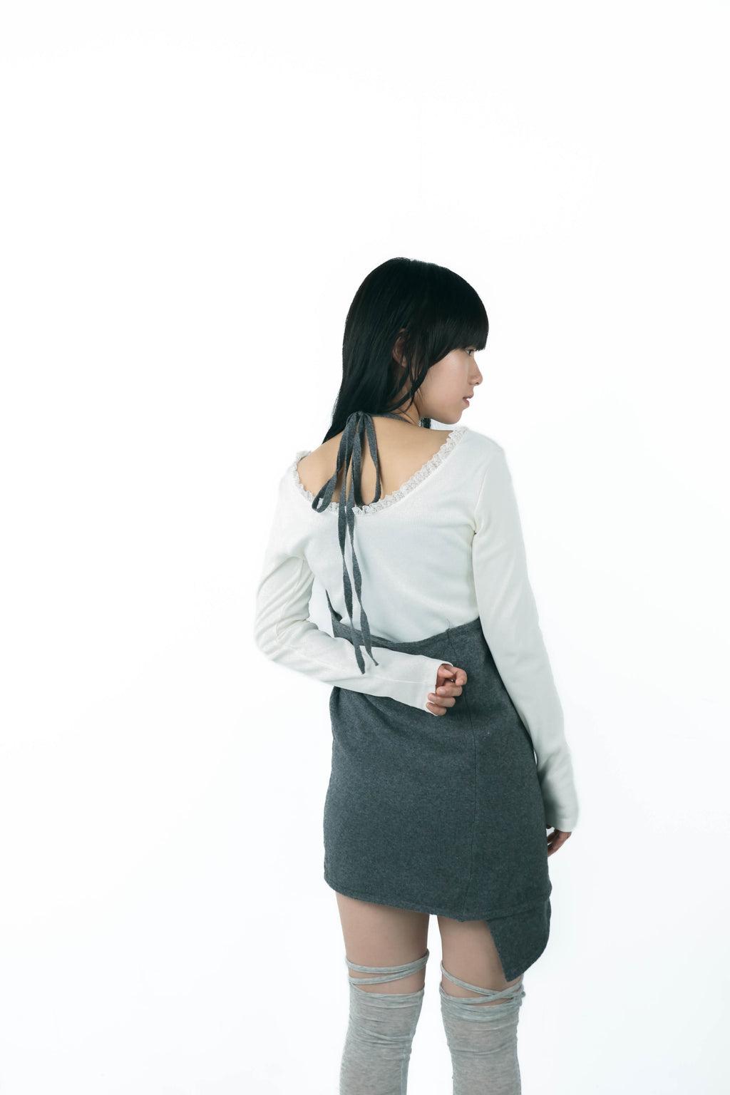 studs layered onepiece(gray)
