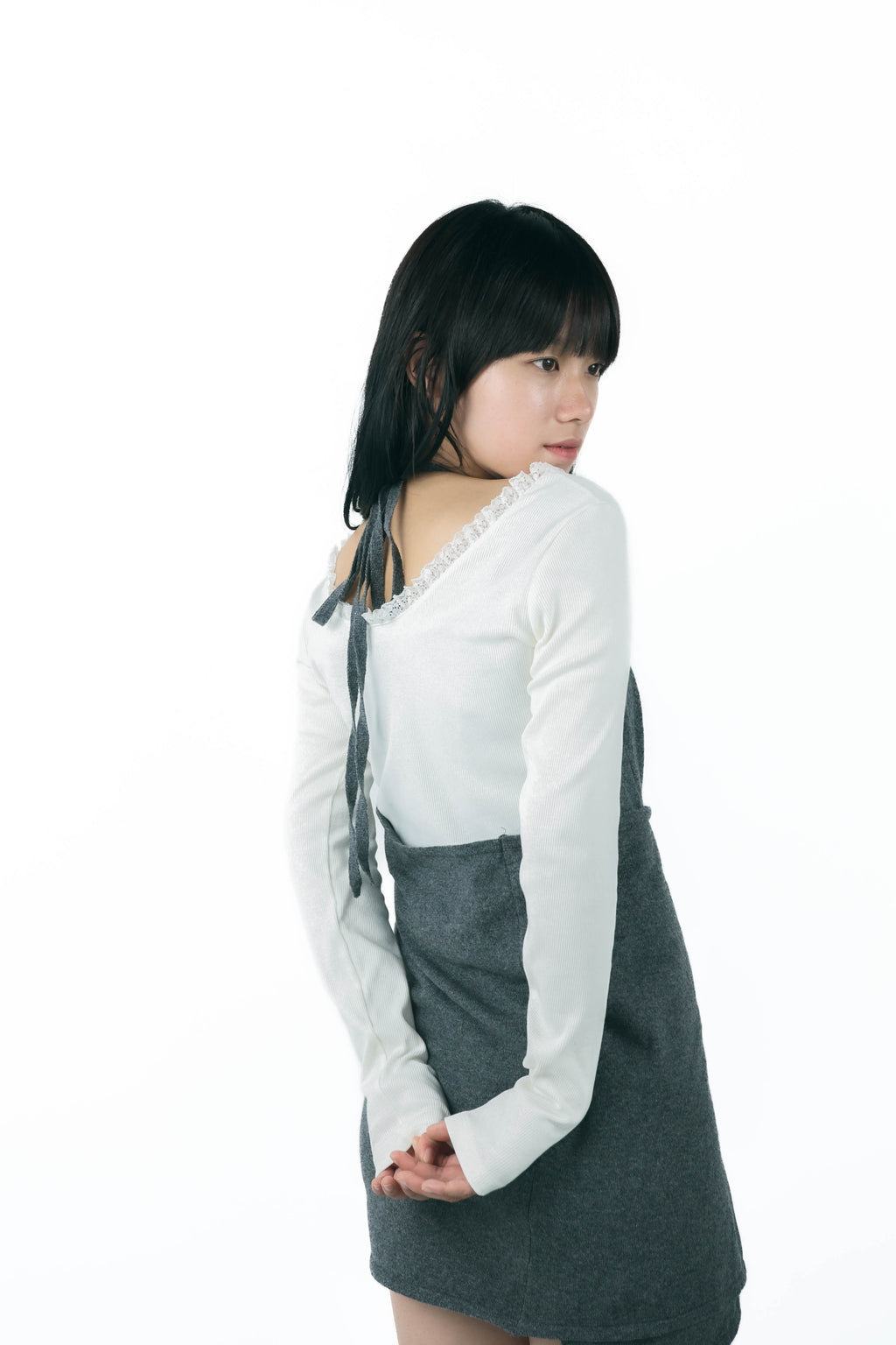 studs layered onepiece(gray)
