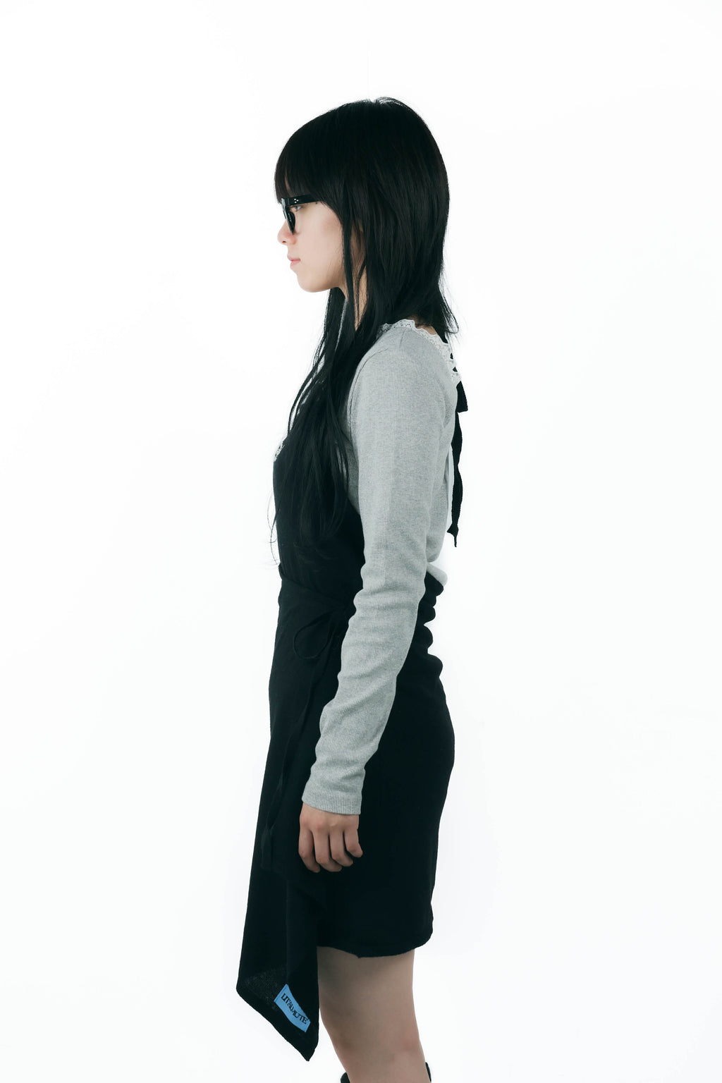 studs layered onepiece(black)