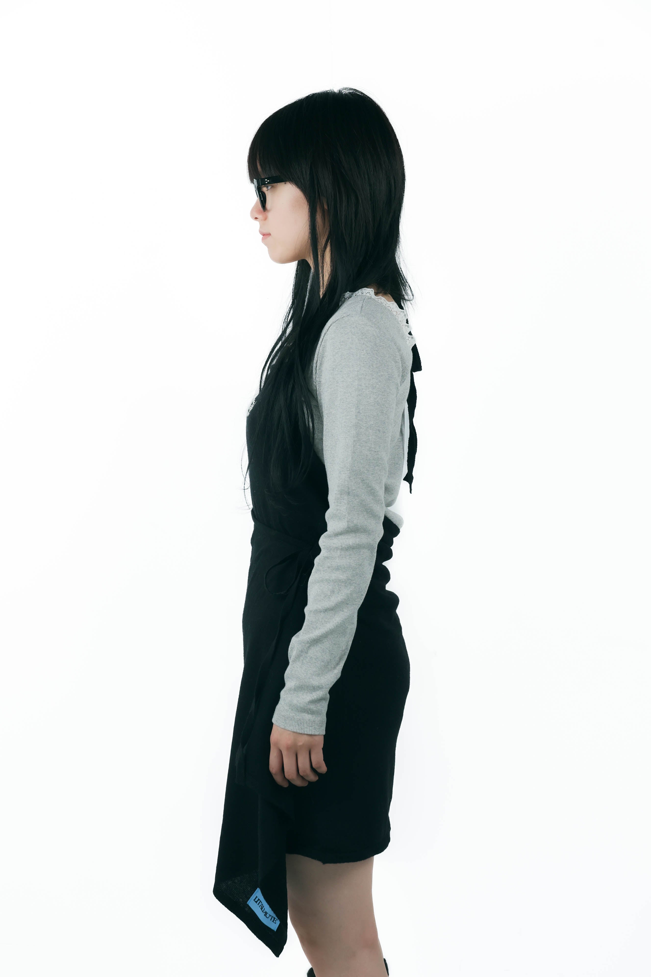 studs layered onepiece(black)