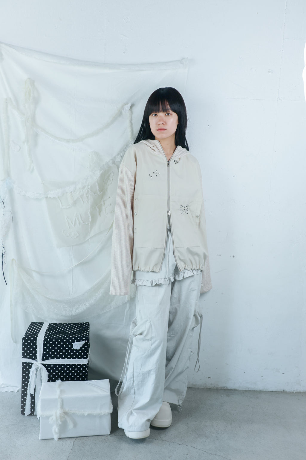 layered frill cargopants