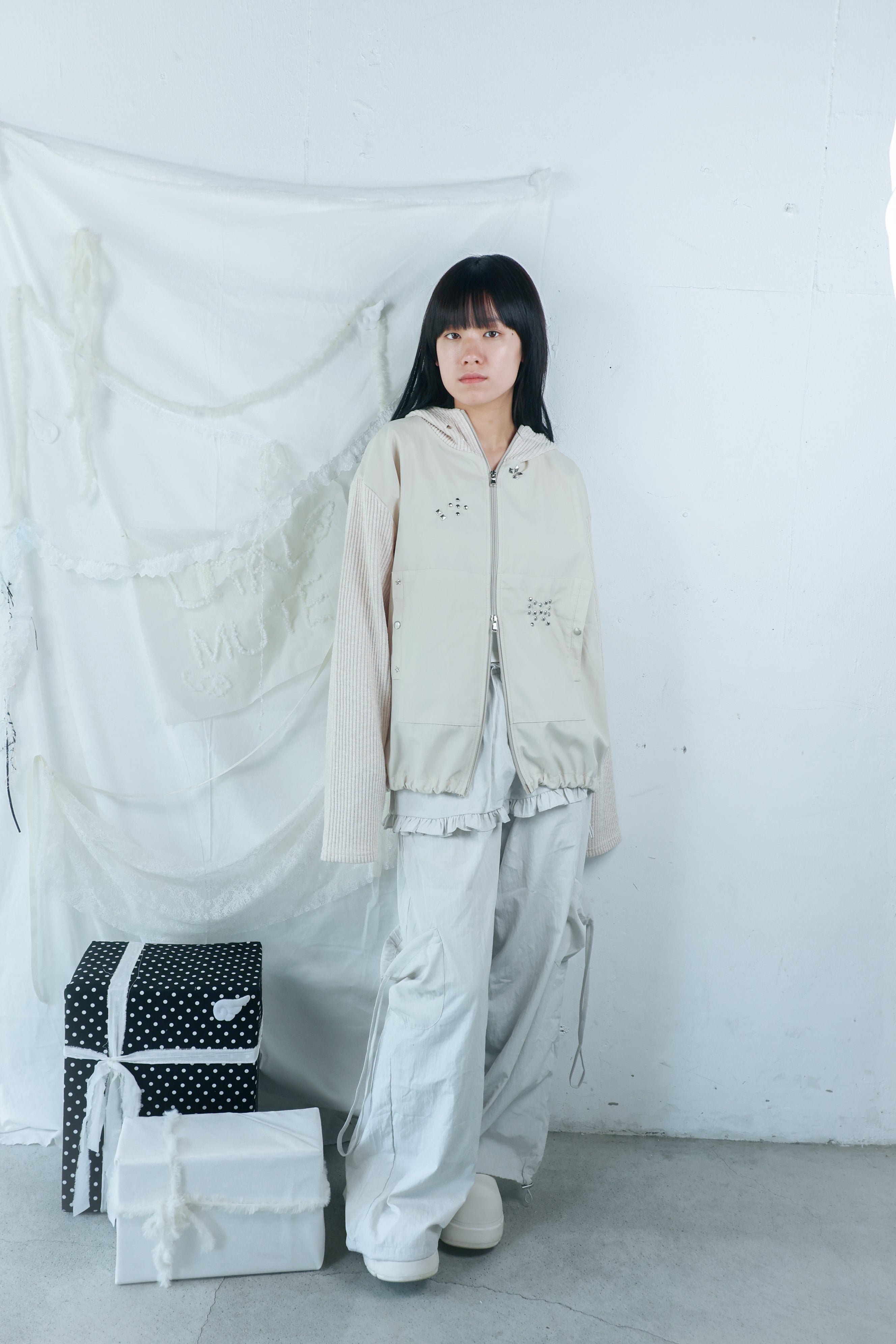 layered frill cargopants