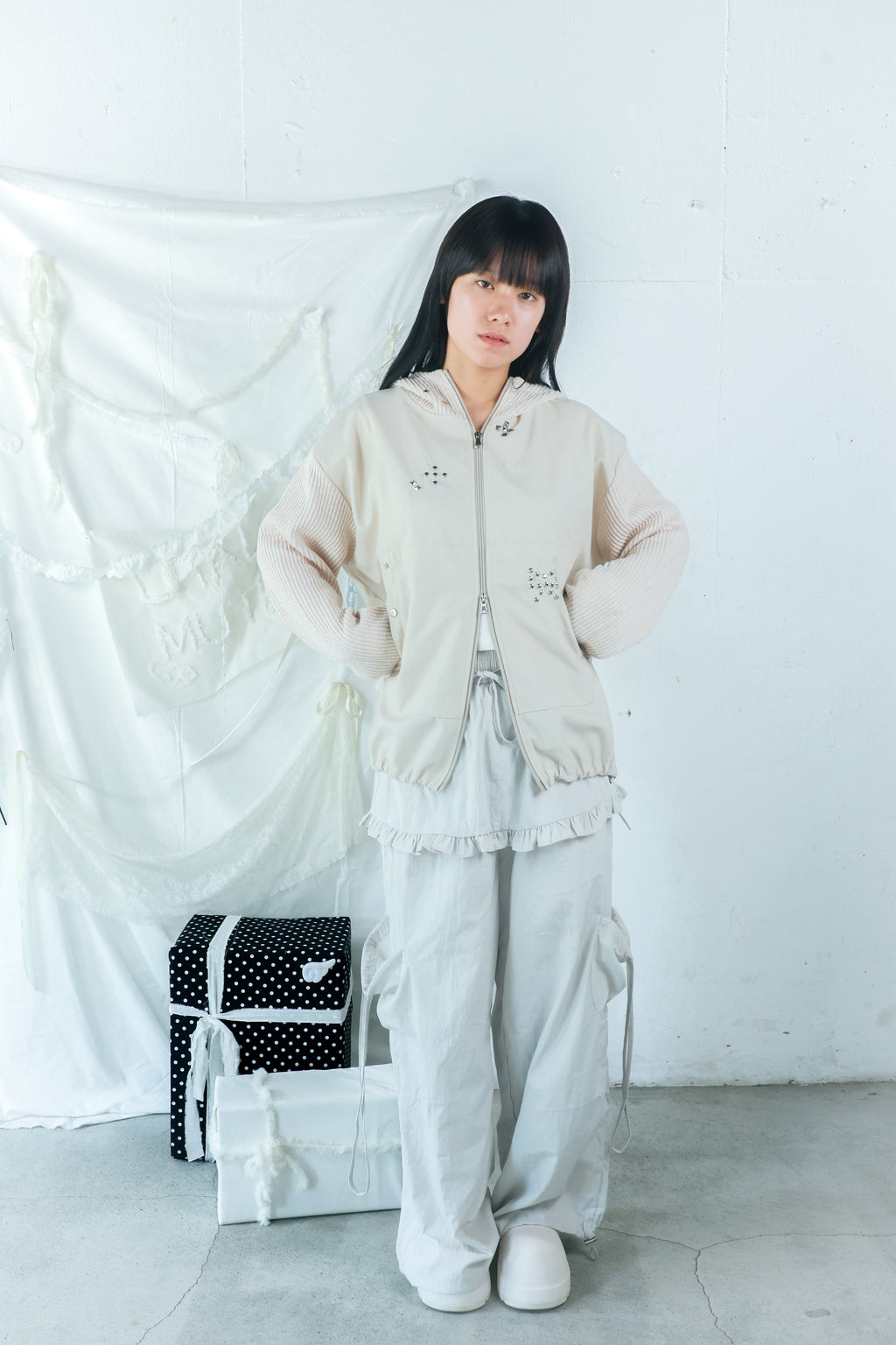 layered frill cargopants