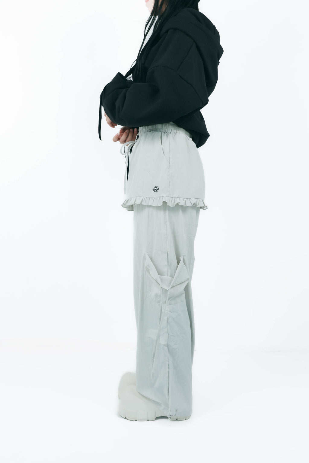 layered frill cargopants