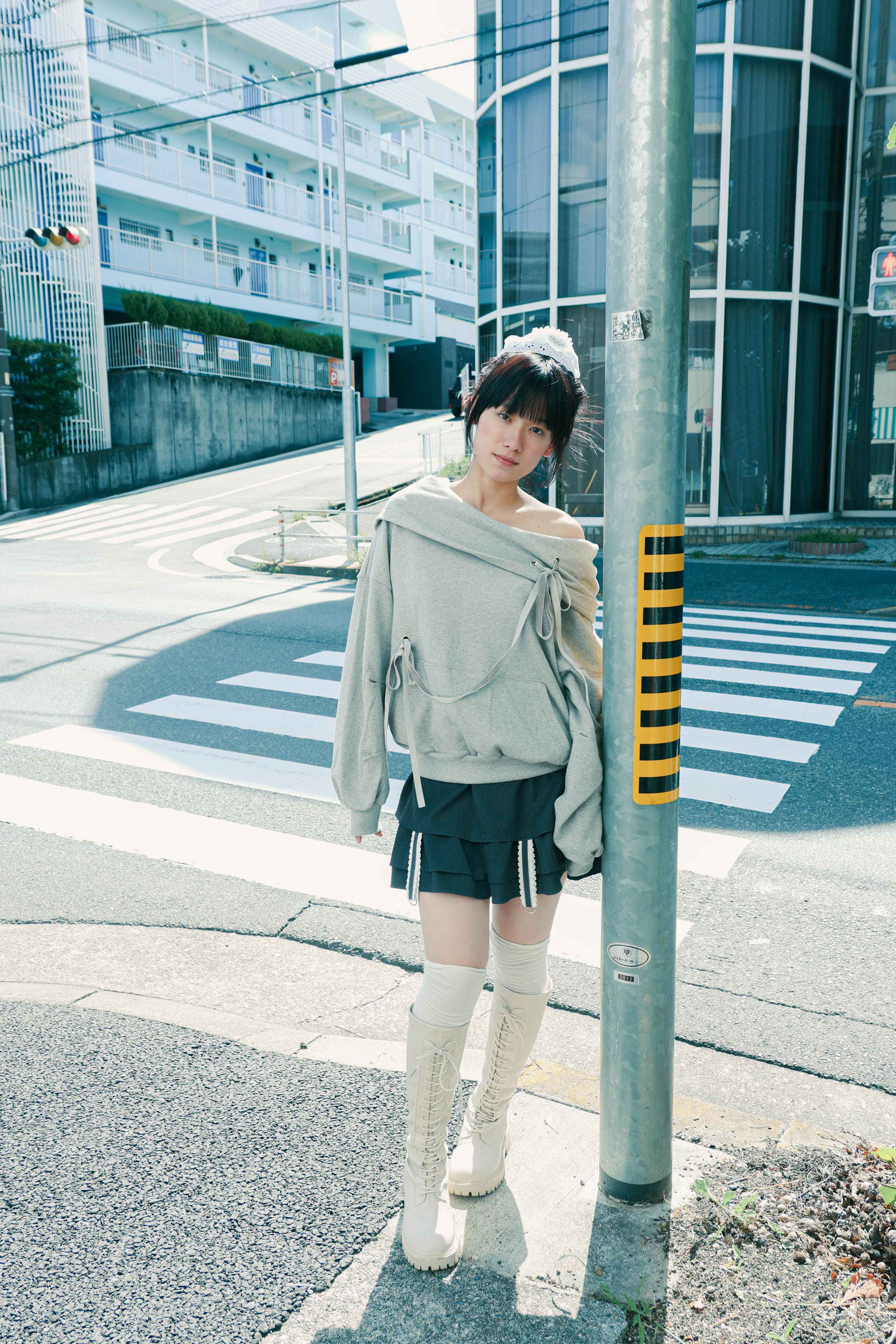 gater tiered skirt(gray)