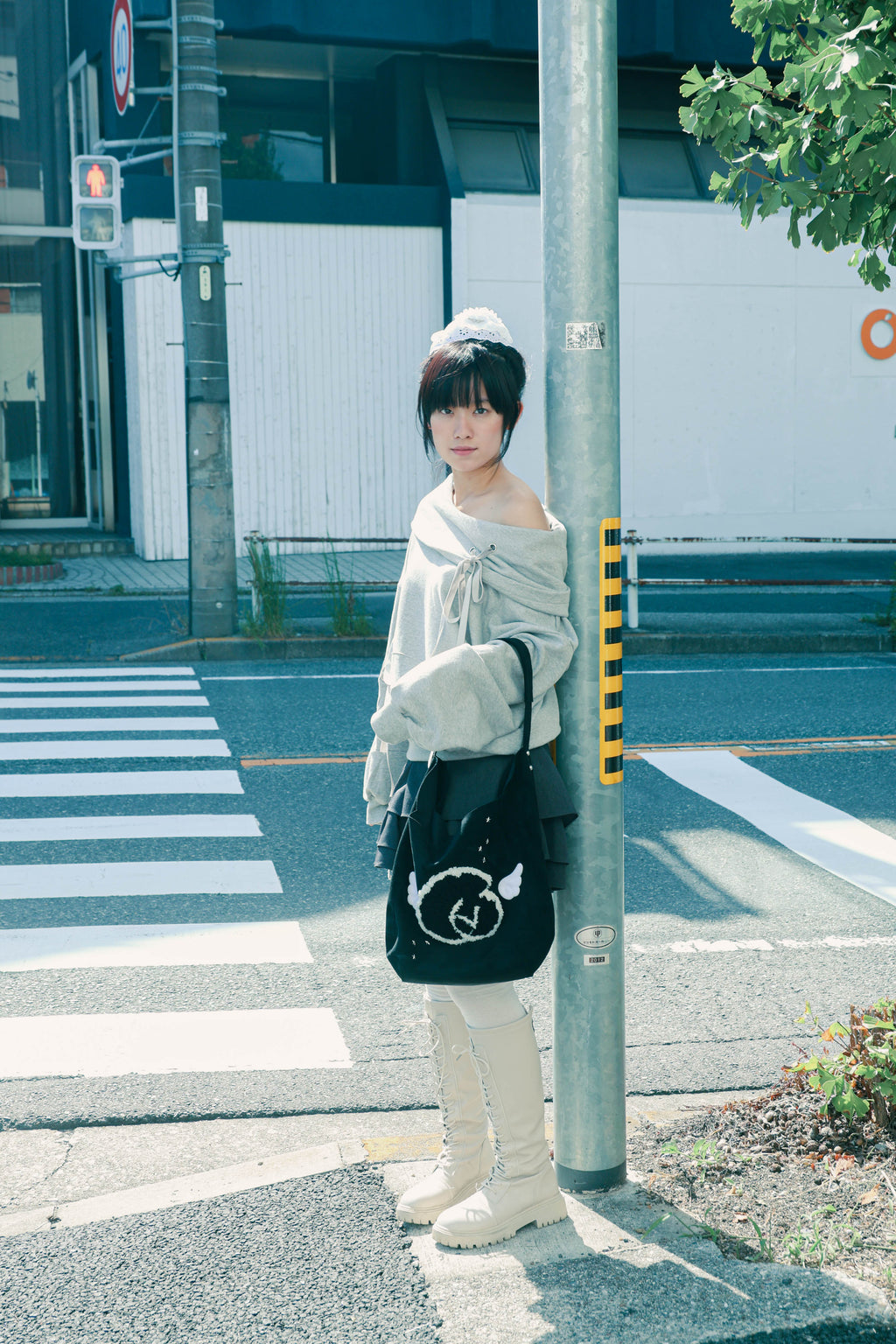 angel furlogo suedebag